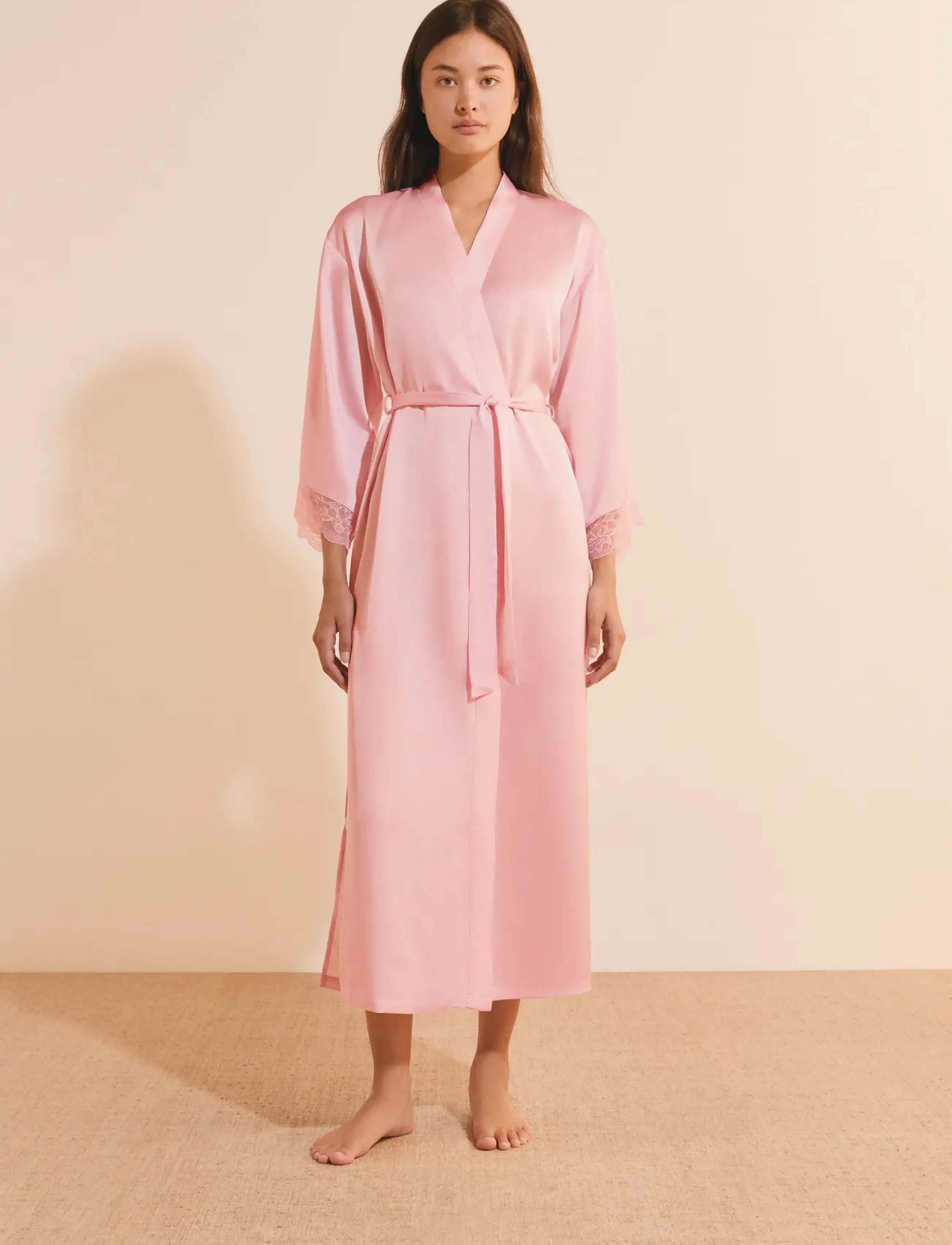 Etam - DESIRE - LONG DESHABILLE - bademäntel - pink - 5
