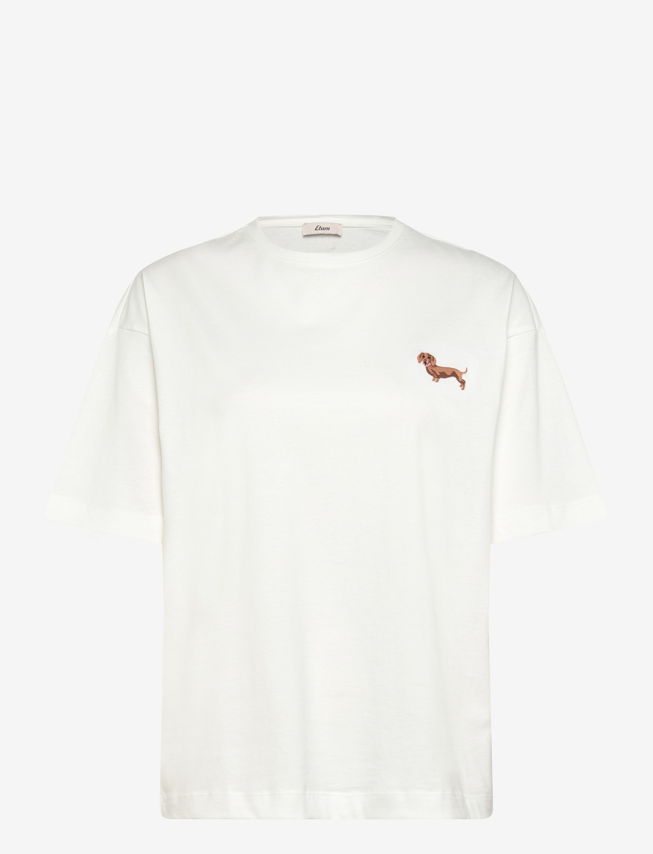 Etam - HUG - SHORT SLEEVE TEE SHIRT - oberteile - cream - 1
