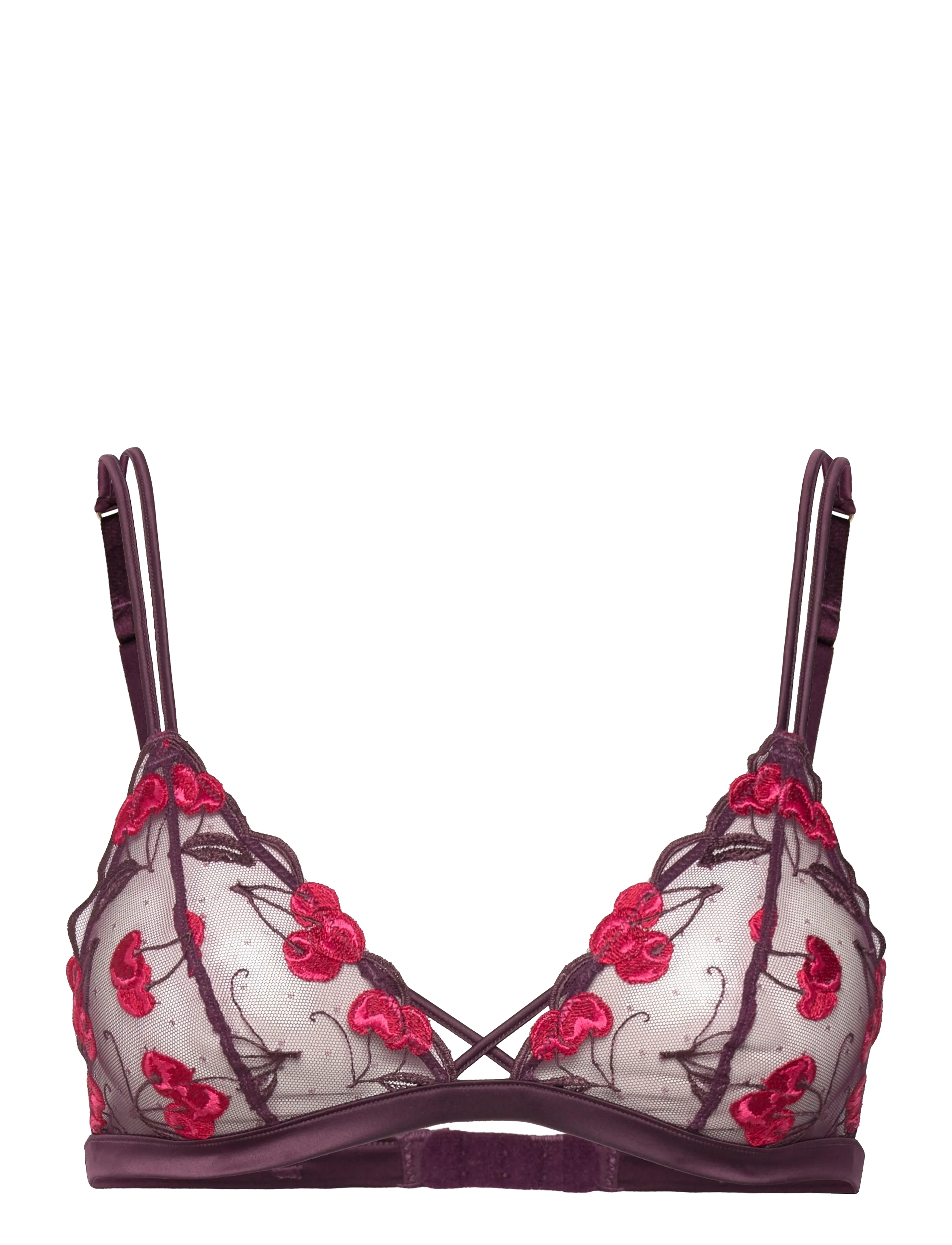 Etam ITS CHERRY - WIRELESS TRIANGLE BRA - Unterwäsche - PURPLE / purple