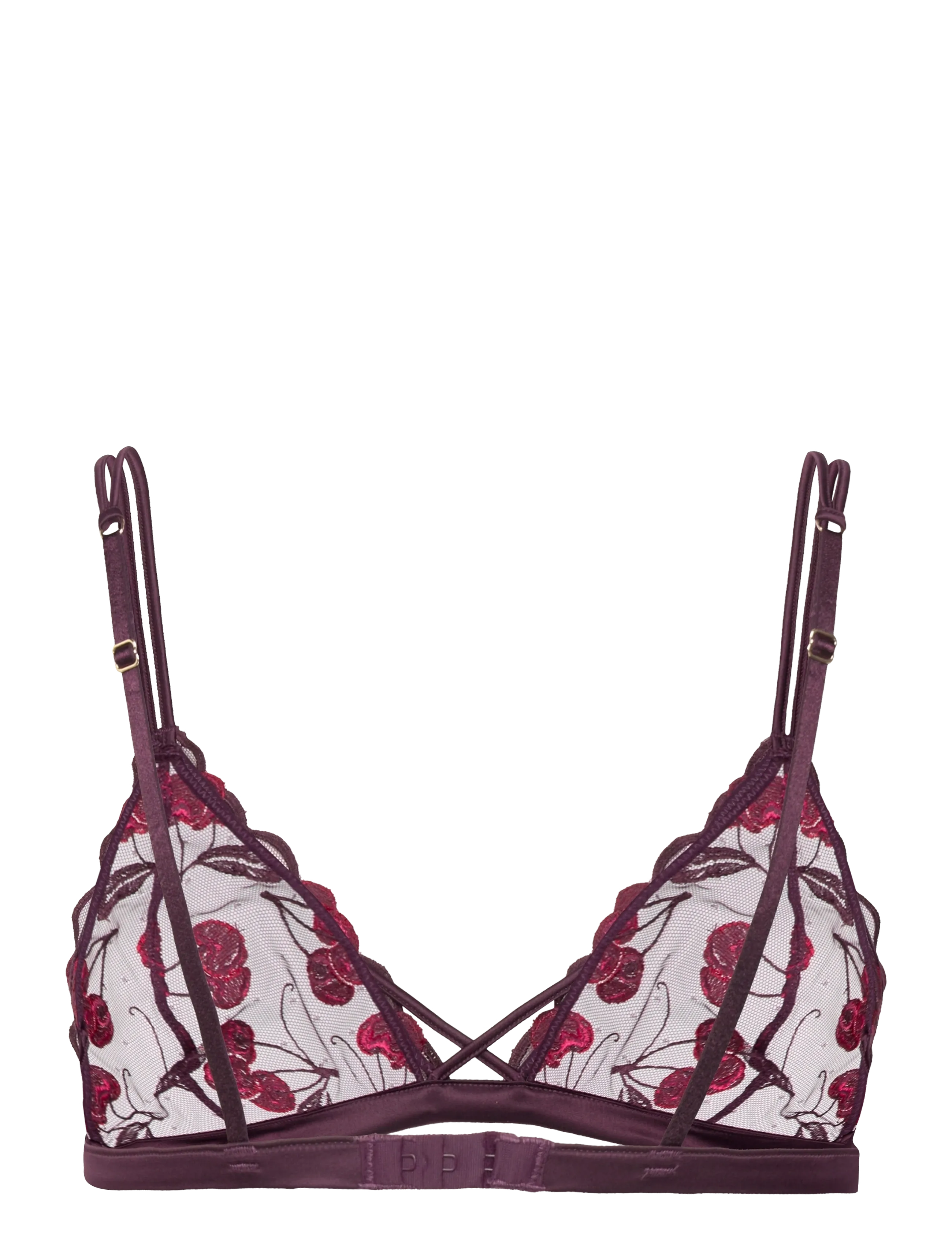 Etam - ITS CHERRY - WIRELESS TRIANGLE BRA - non wired bras - purple - 2