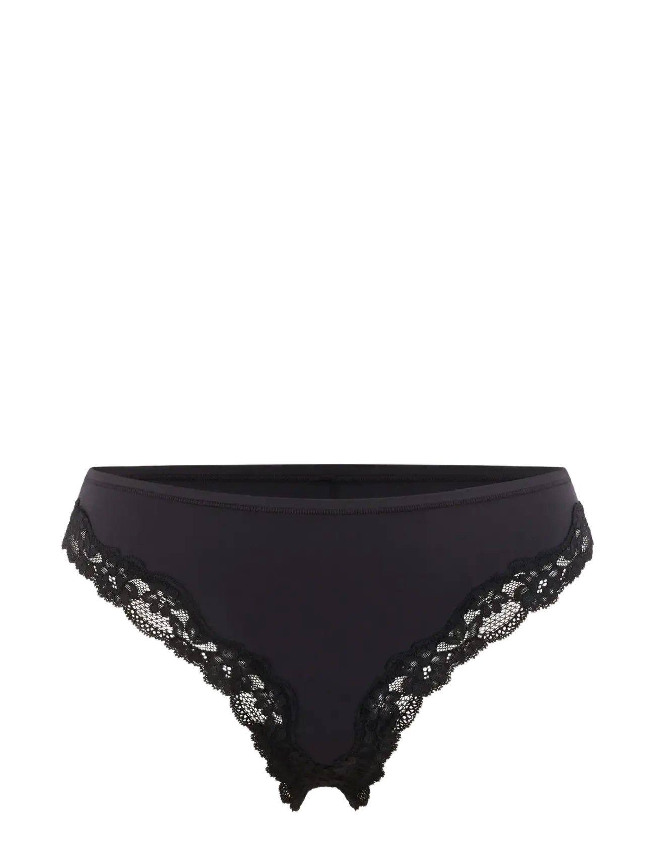 Etam PURE SOFT LACE - TANGA - Nyheder - BLACK / black
