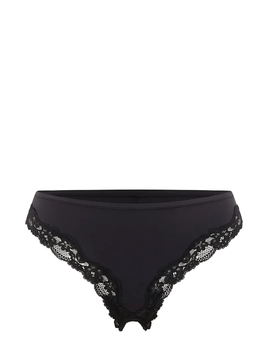Etam - PURE SOFT LACE - TANGA - stringit - black - 1