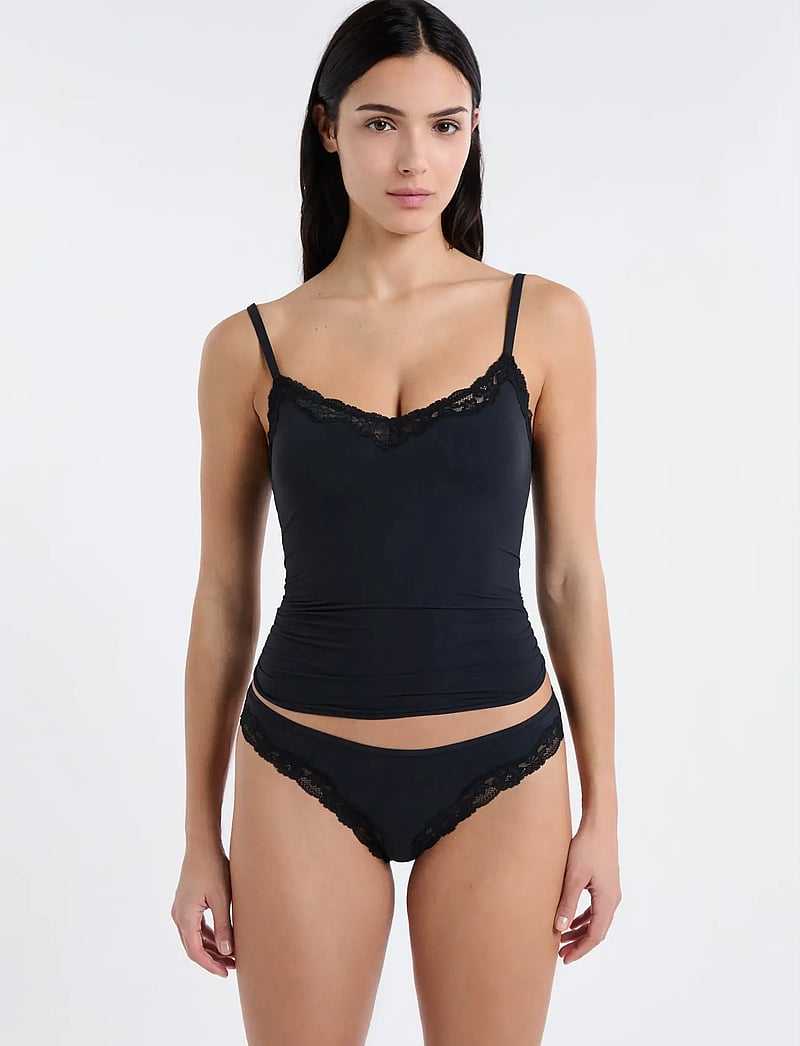 Etam - PURE SOFT LACE - TANGA - stringtrusser - black - 0