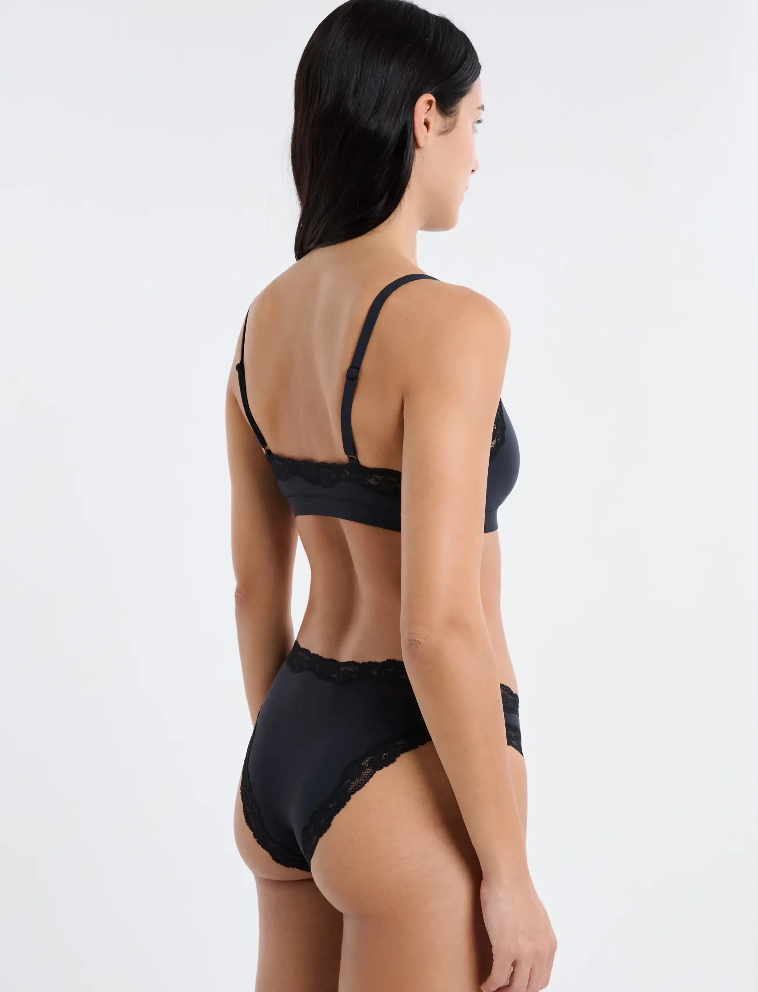 Etam - PURE SOFT LACE - BRALETTE - rinnahoidja - black - 3