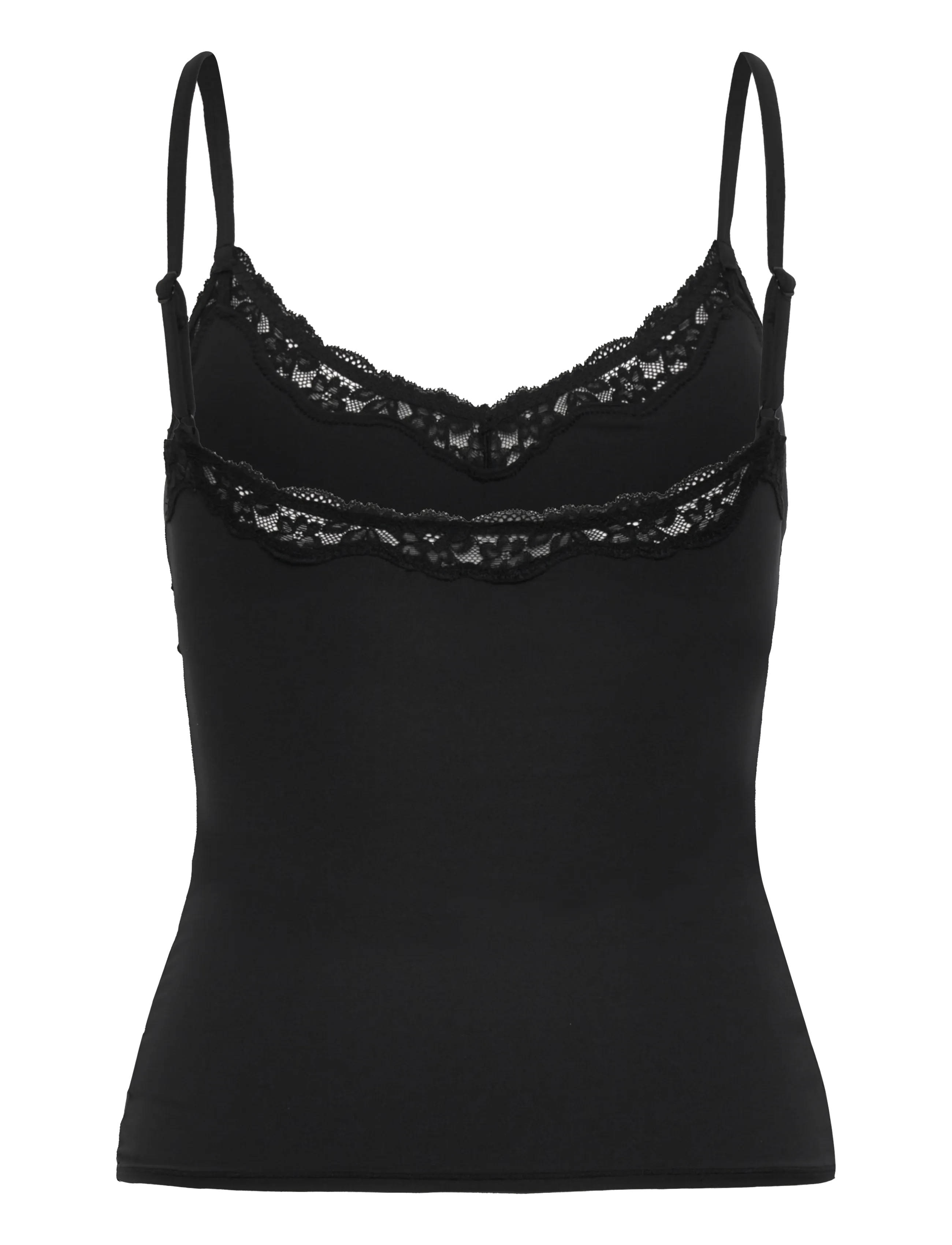 Etam - PURE SOFT LACE - CAMISOLE - tops - black - 2