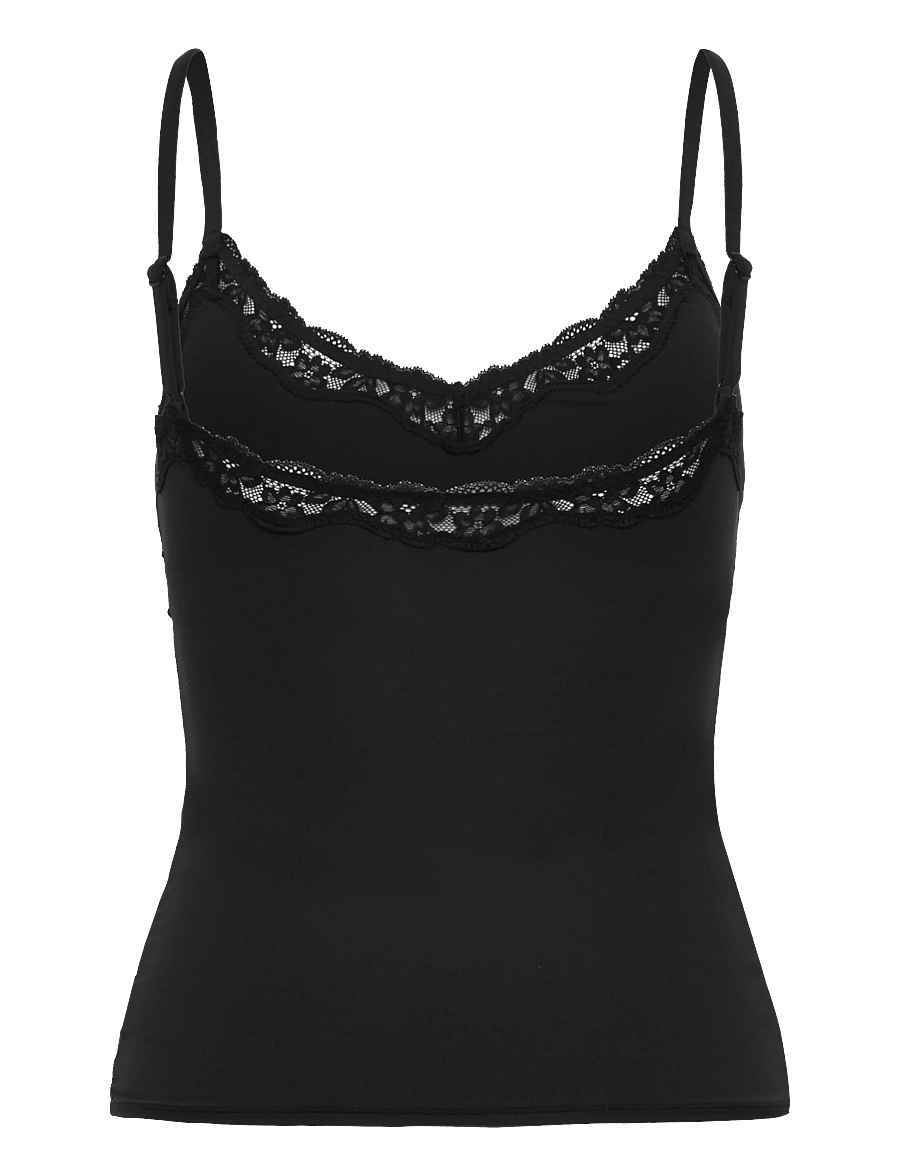 Etam - PURE SOFT LACE - CAMISOLE - Överdelar - black - 2