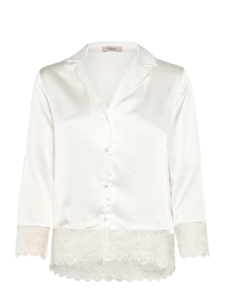 Etam - RENCONTRE - LONG SLEEVE SHIRT - overdele - white - 1