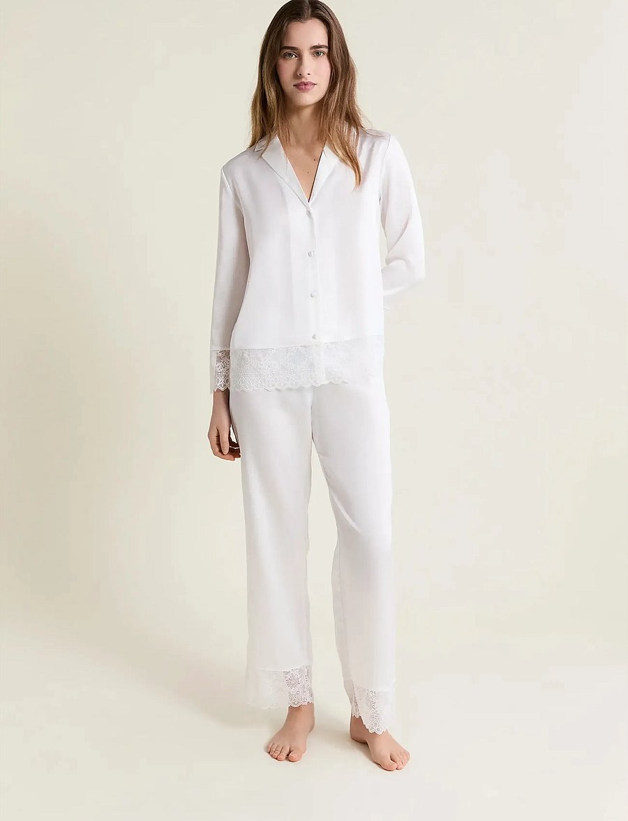 Etam - RENCONTRE - LONG SLEEVE SHIRT - overdele - white - 0