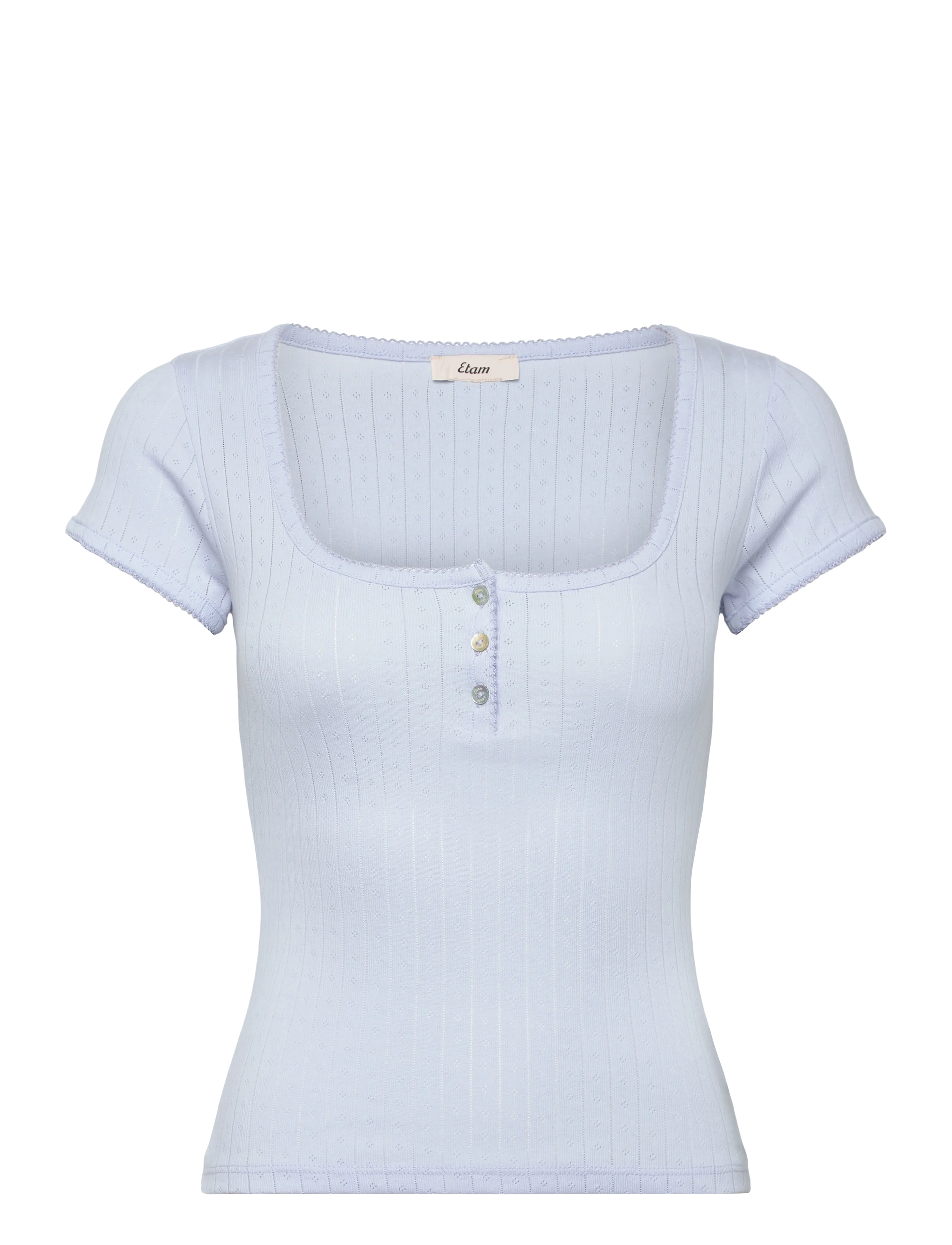 Etam KATELL - SHORT SLEEVE T SHIRT - Toppar - BLUE / blue