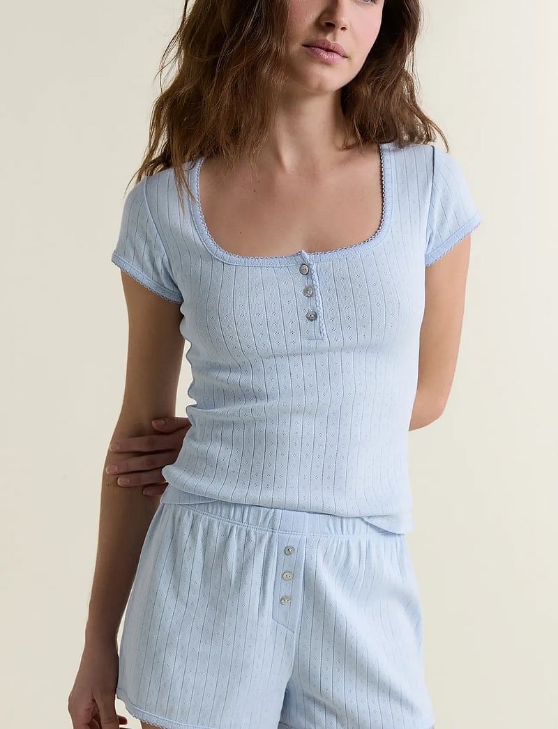 Etam - KATELL - SHORT SLEEVE T SHIRT - overdele - blue - 3