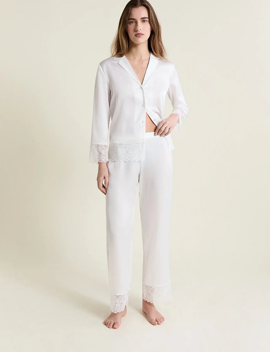 Etam - RENCONTRE - TROUSERS - pyjamahosen - white - 0