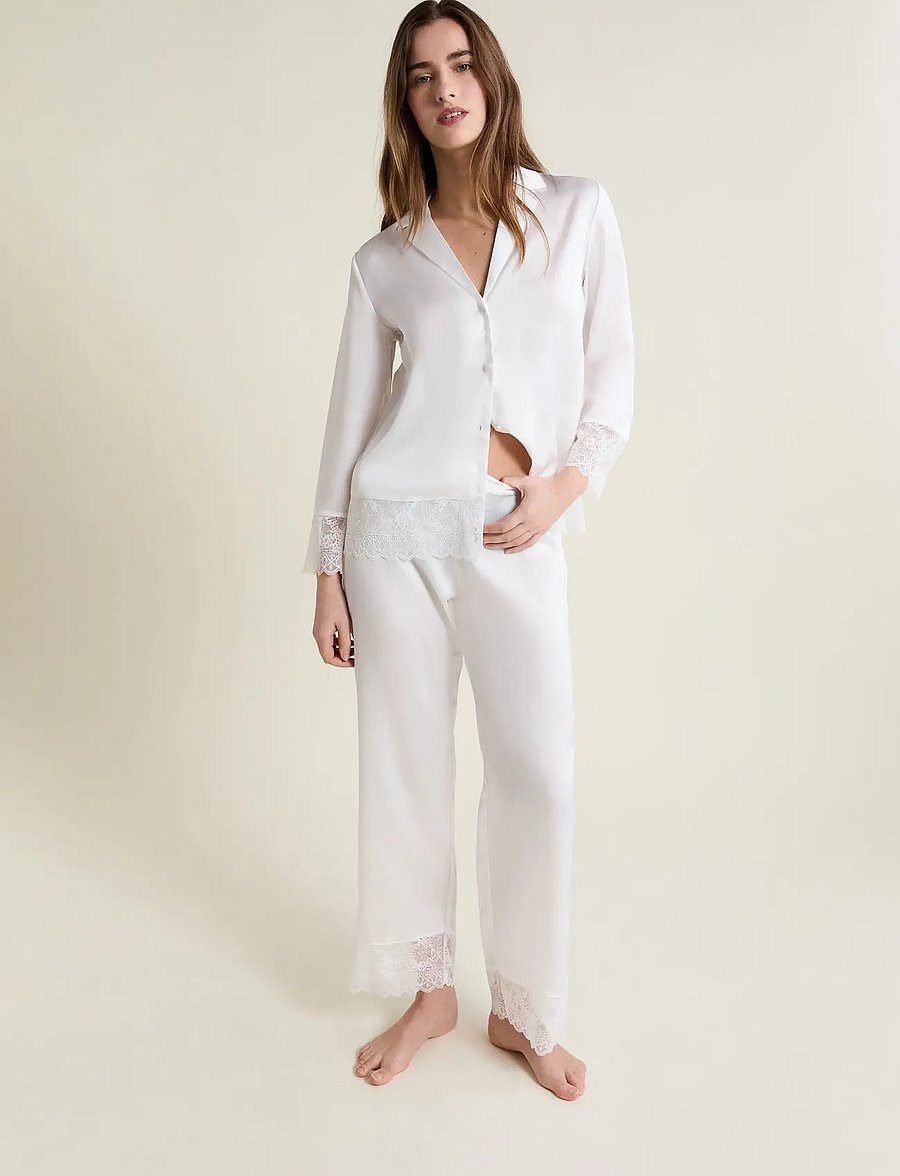 Etam - RENCONTRE - TROUSERS - pyjamahosen - white - 3