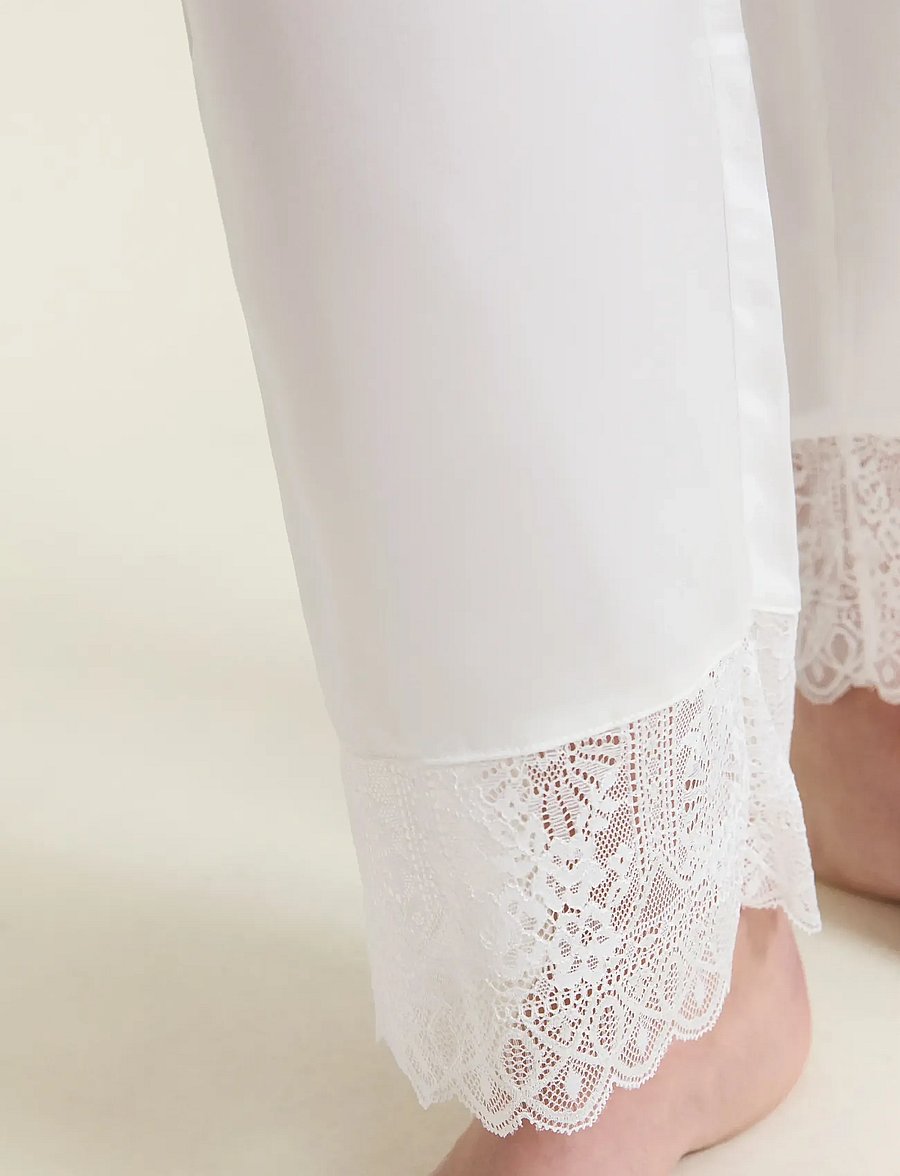 Etam - RENCONTRE - TROUSERS - pyjamahosen - white - 5