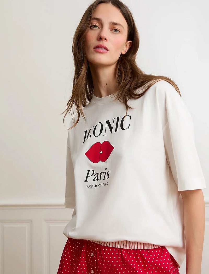 Etam - ICONIC - SHORT SLEEVE TEE SHIRT - oberteile - white - 5