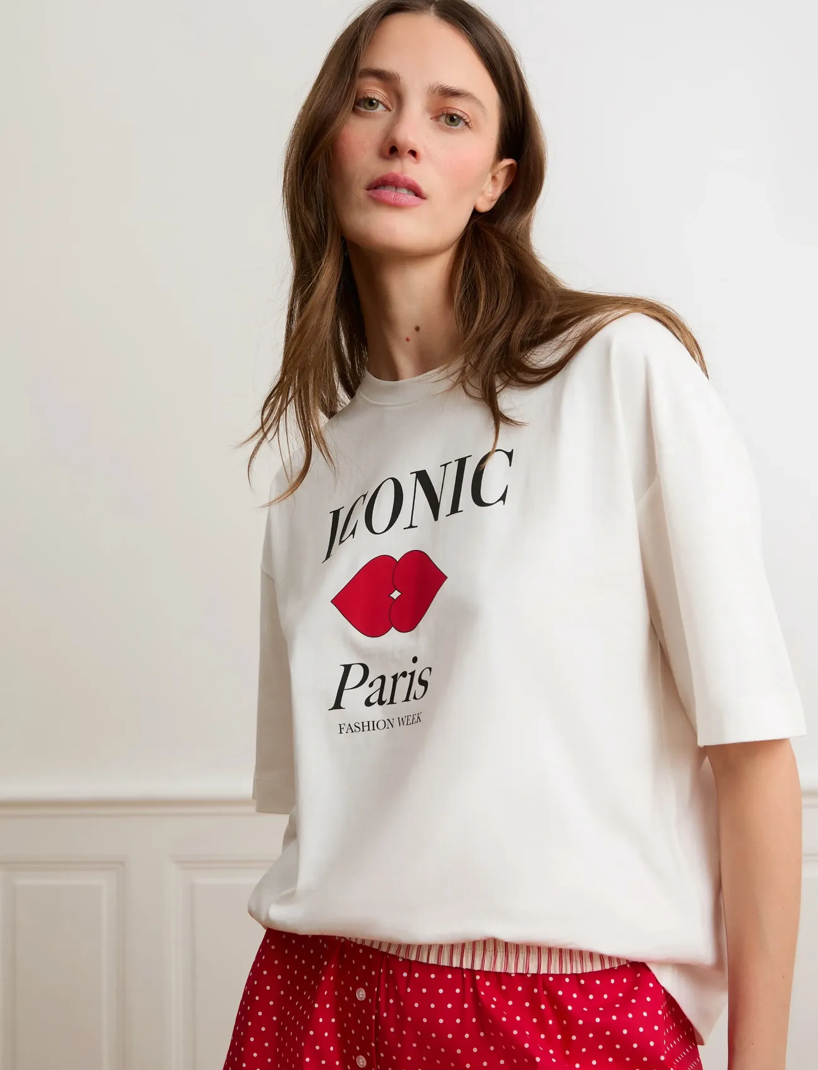 Etam - ICONIC - SHORT SLEEVE TEE SHIRT - alussärgid - white - 5