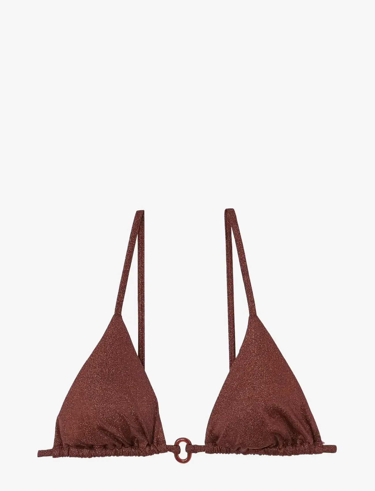 Etam - CELESTIA - WIRELESS TRIANGLE BRA - bikinien kolmioyläosat - brown - 1