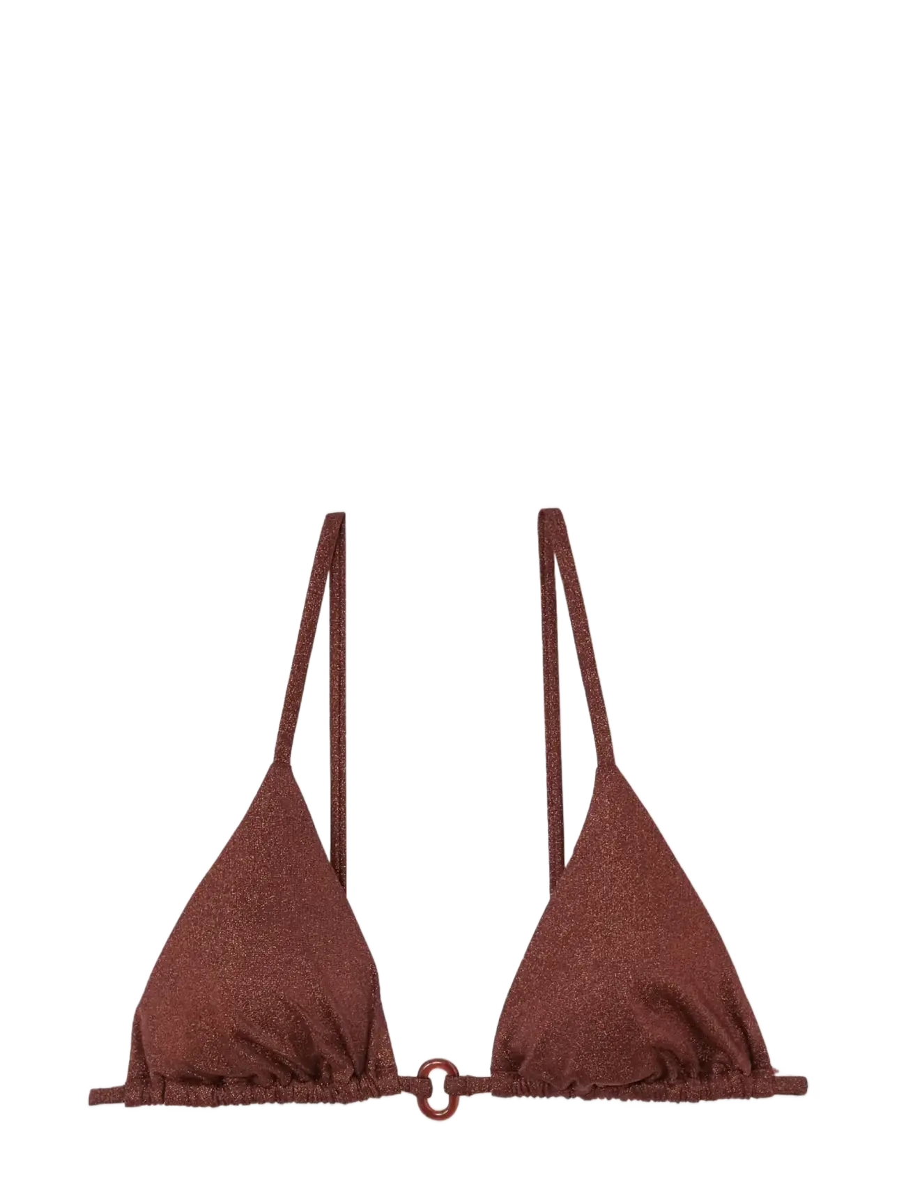 Etam CELESTIA - WIRELESS TRIANGLE BRA - Maillots de bain - BROWN / brown