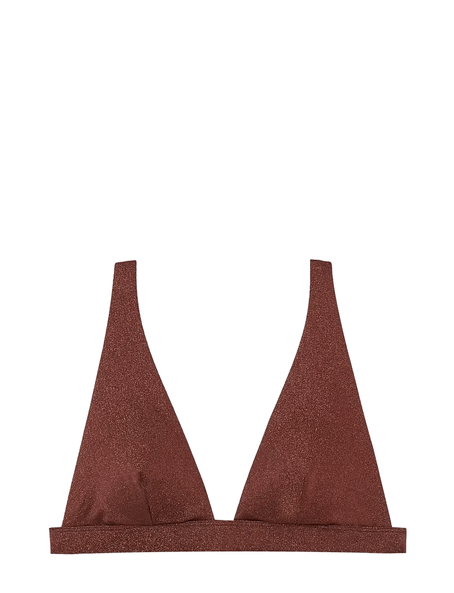 Etam - CELESTIA - WIRELESS TRIANGLE BRA - bikinis med trekantform - brown - 1