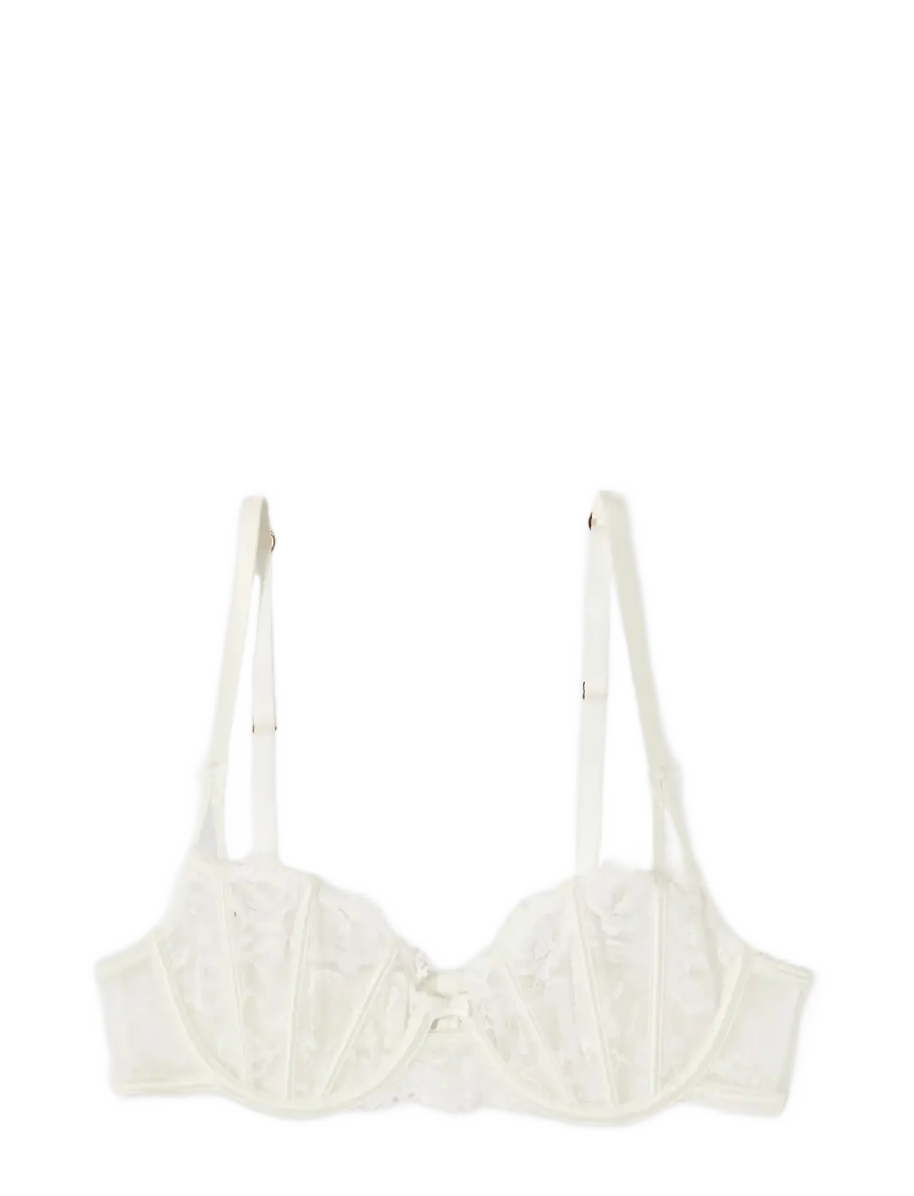 Etam BELOVED - CLASSIC BRA - Balconette tipa krūšturi - WHITE / white