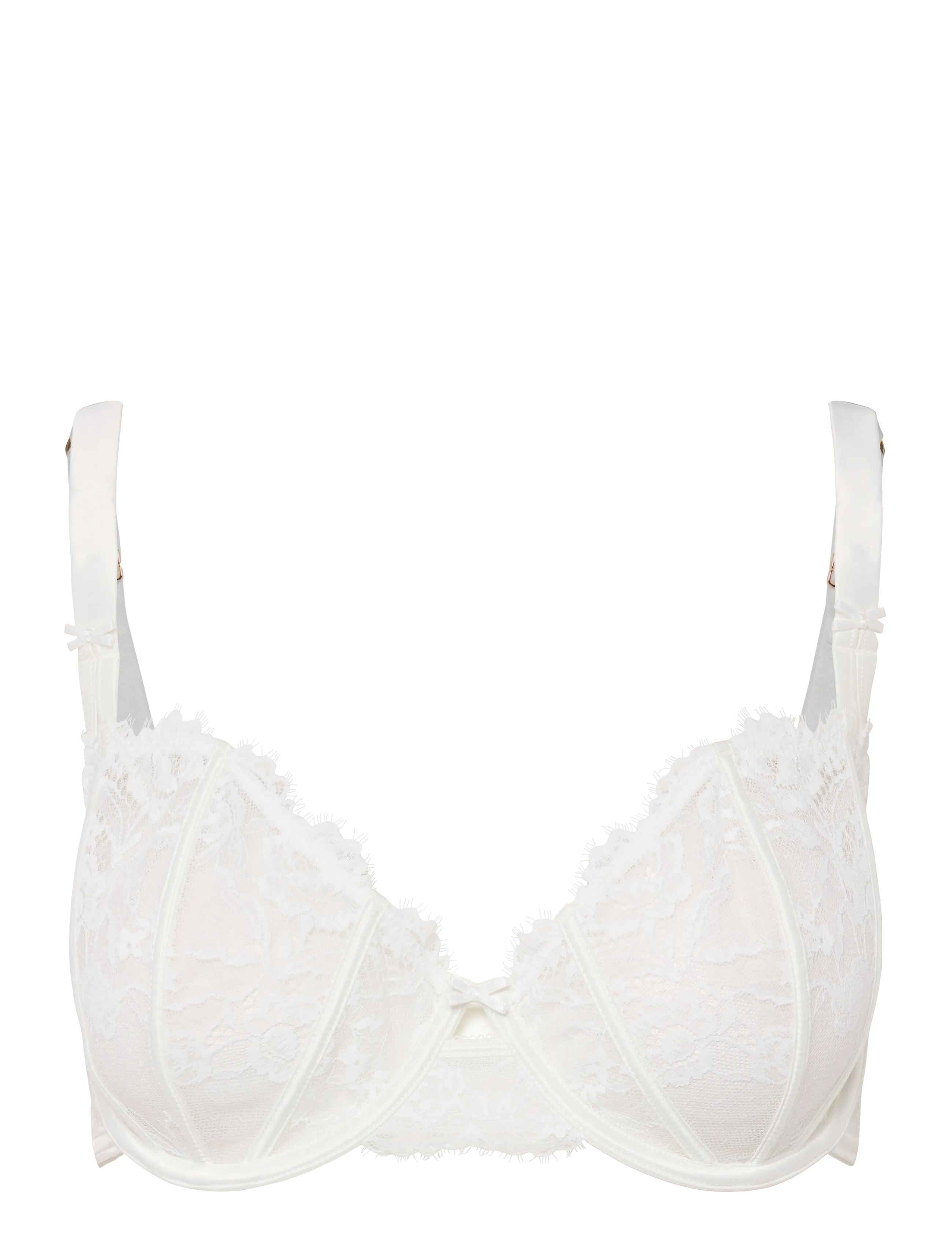 Etam Beloved Classic Bra, 90, Bras & Oberteile, Weiß - Balconette Bras, Frauen