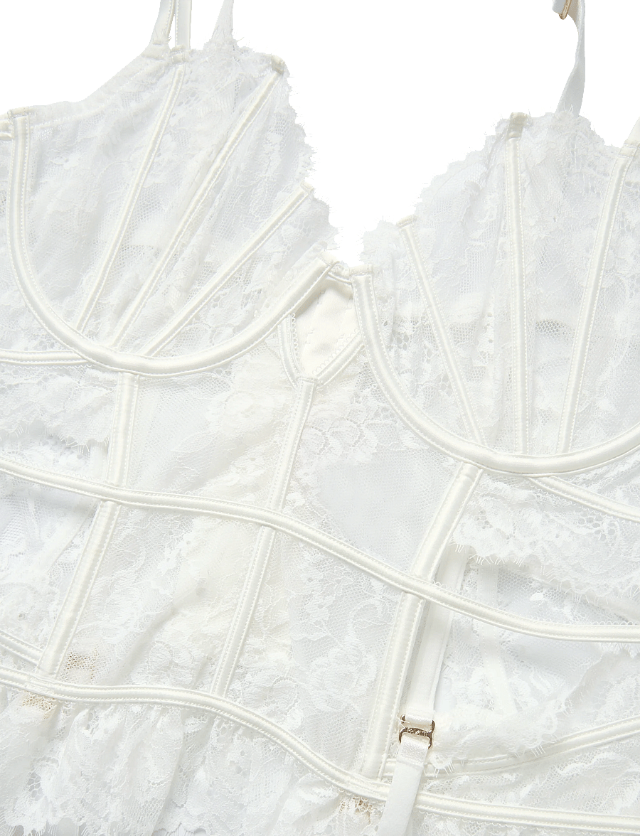 Etam - BELOVED - BUSTIER - traadiga rinnahoidjad - white - 3