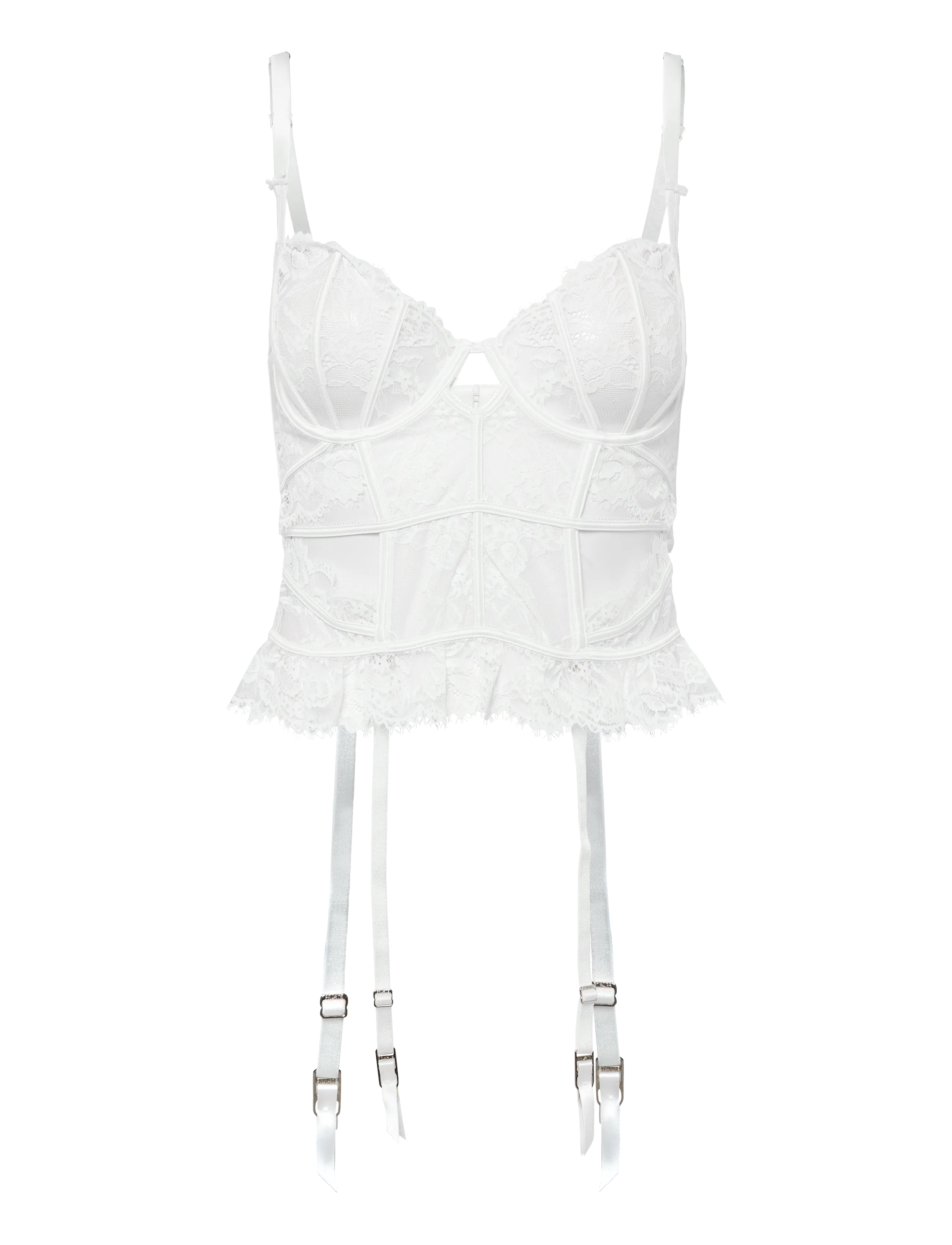 Etam Beloved Bustier, Kvinder, Strømpebåndsbustier, Hvid, Str: 95