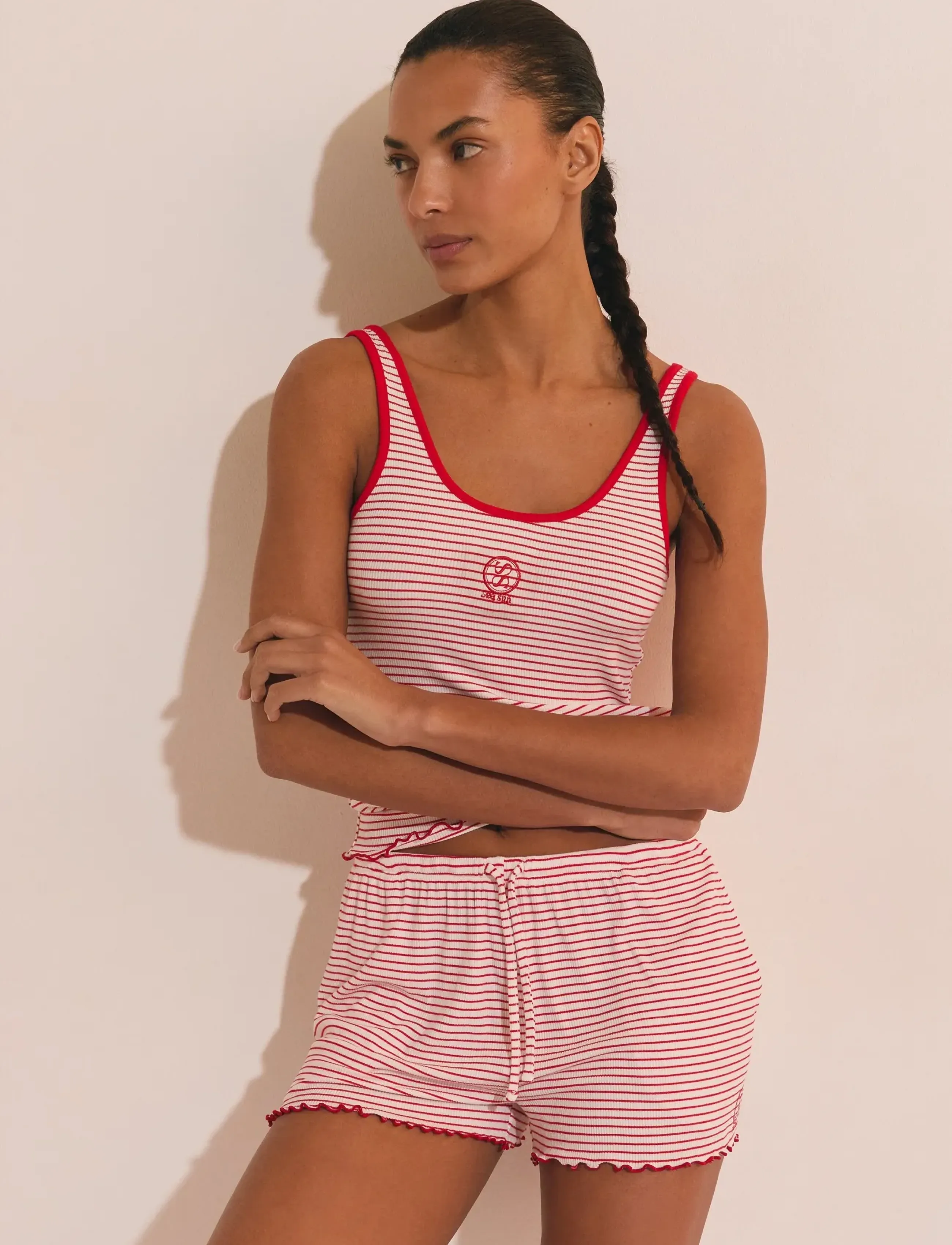 Etam - YISIA - PYJAMA SHORT - shorts - red - 3