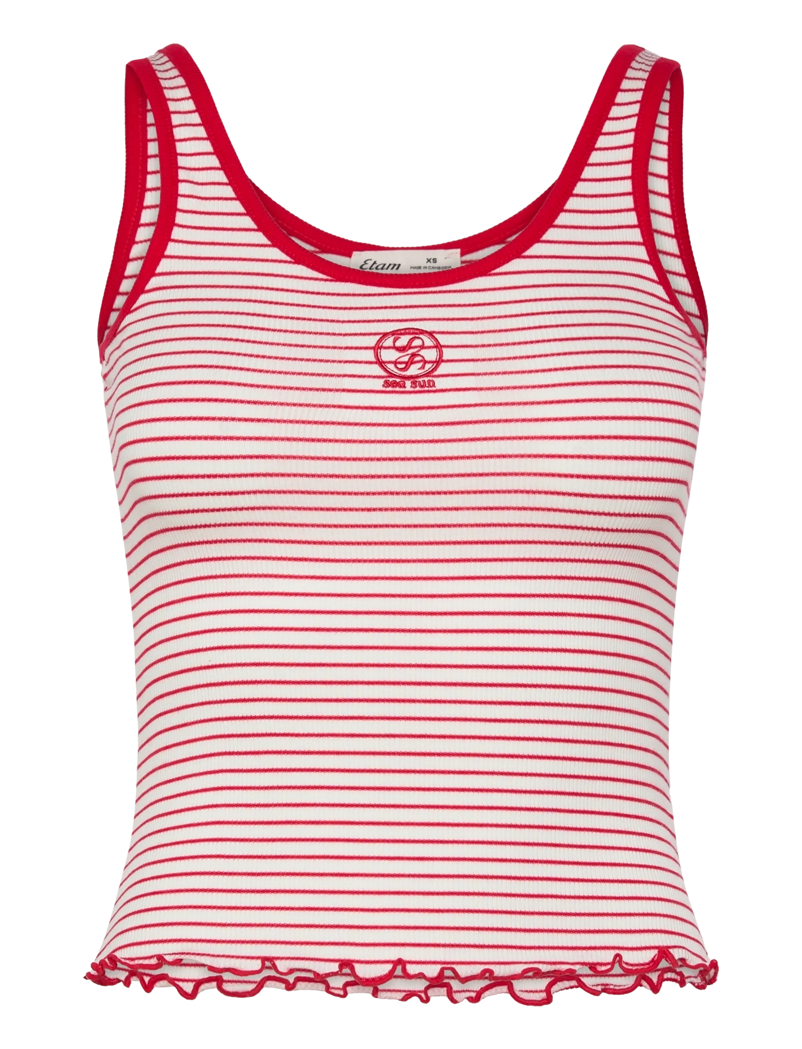 ETAM Yisia - Pyjama Oberteil Rot - XS - Damen