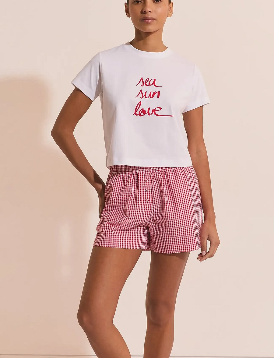 Etam - YASMIN - PYJAMA T-SHIRT - t-shirts - white - 0