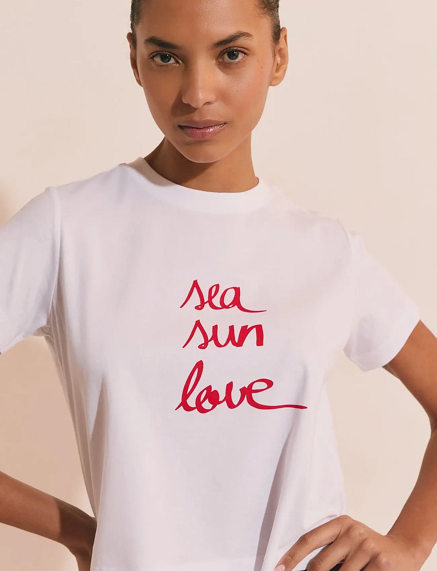 Etam - YASMIN - PYJAMA T-SHIRT - t-shirts - white - 3