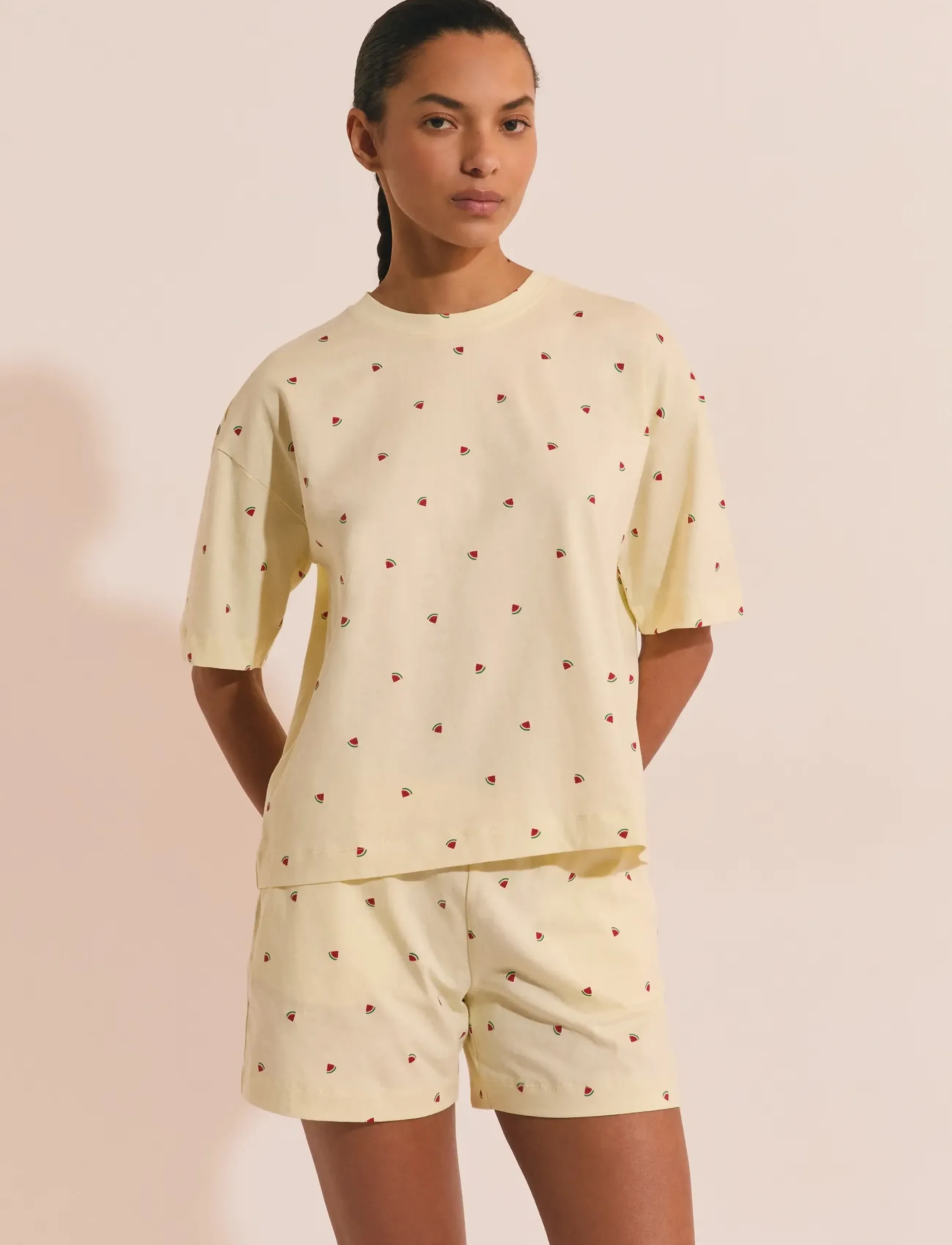 Etam FRUTTI - 2 PIECES PYJAMA - Nattøj & Loungewear - YELLOW / yellow