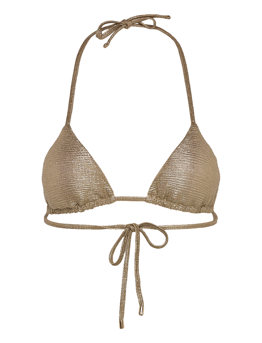 Etam - GOLD NOMAD - SWIMWSUIT TRIANGLE TOP - triangelformad bikinis - gold - 0