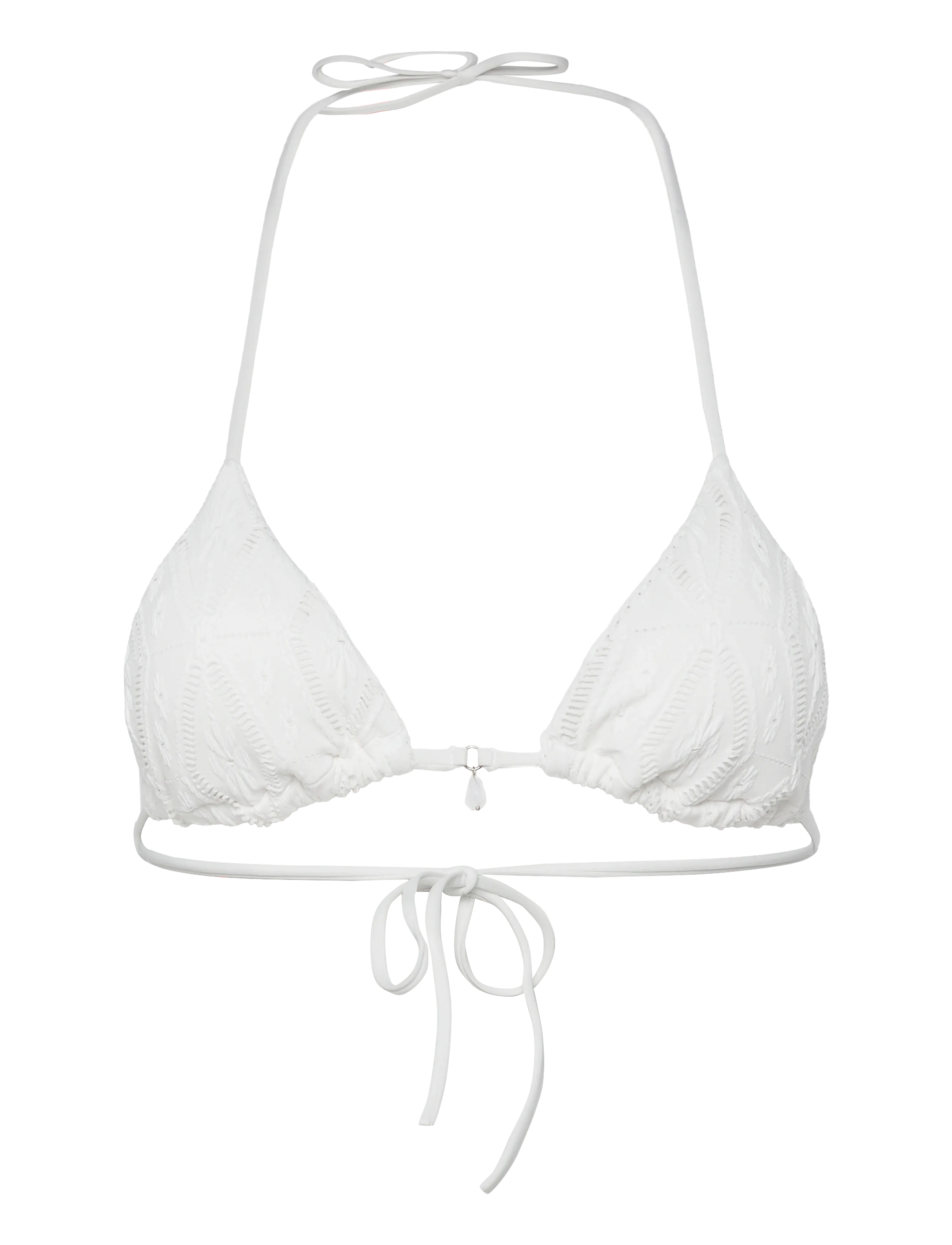 ETAM Crochet - Badeanzug Triangle Oberteil Weiß - 40 - Damen