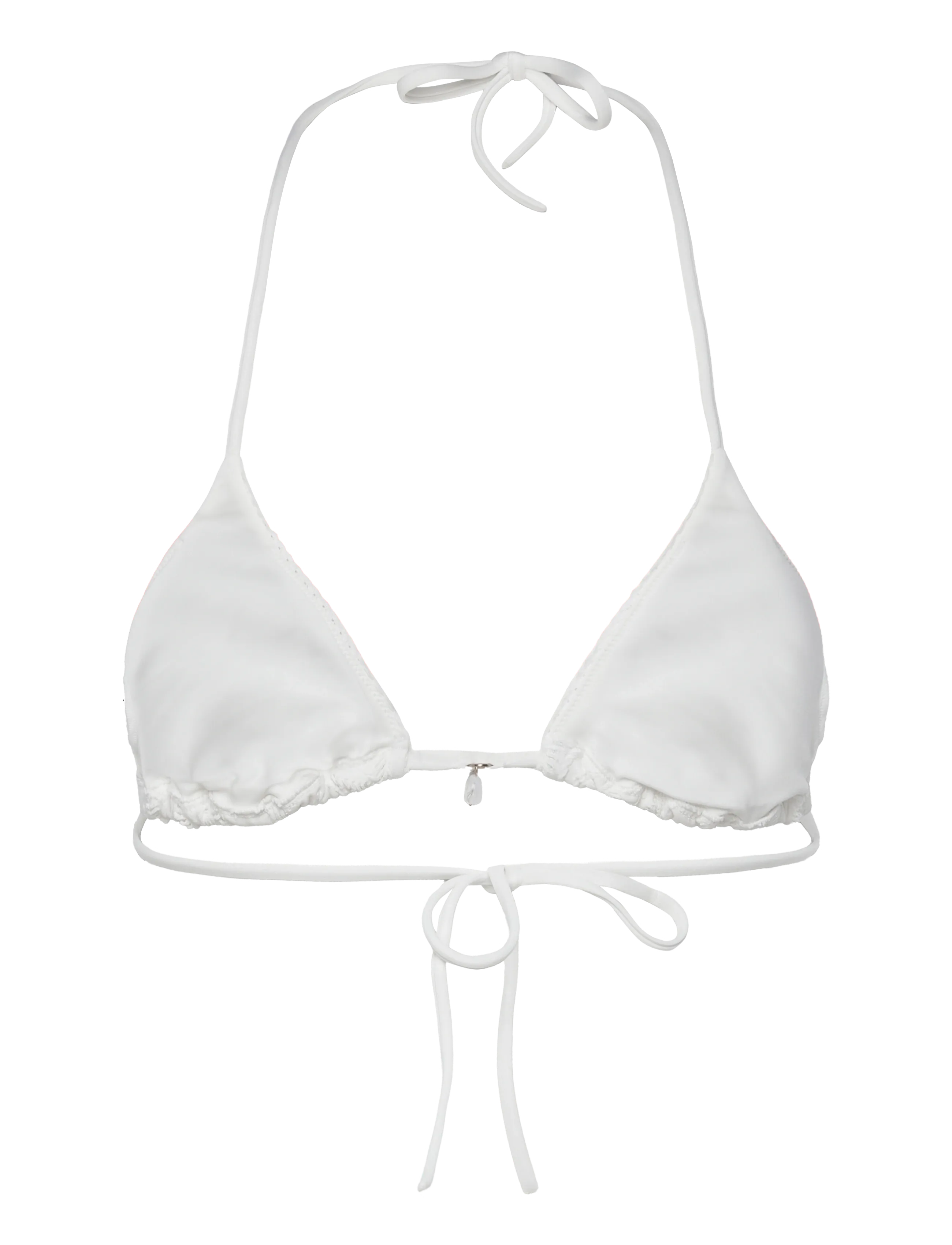 Etam - CROCHET - SWIMWSUIT TRIANGLE TOP - triangelformad bikinis - white - 2