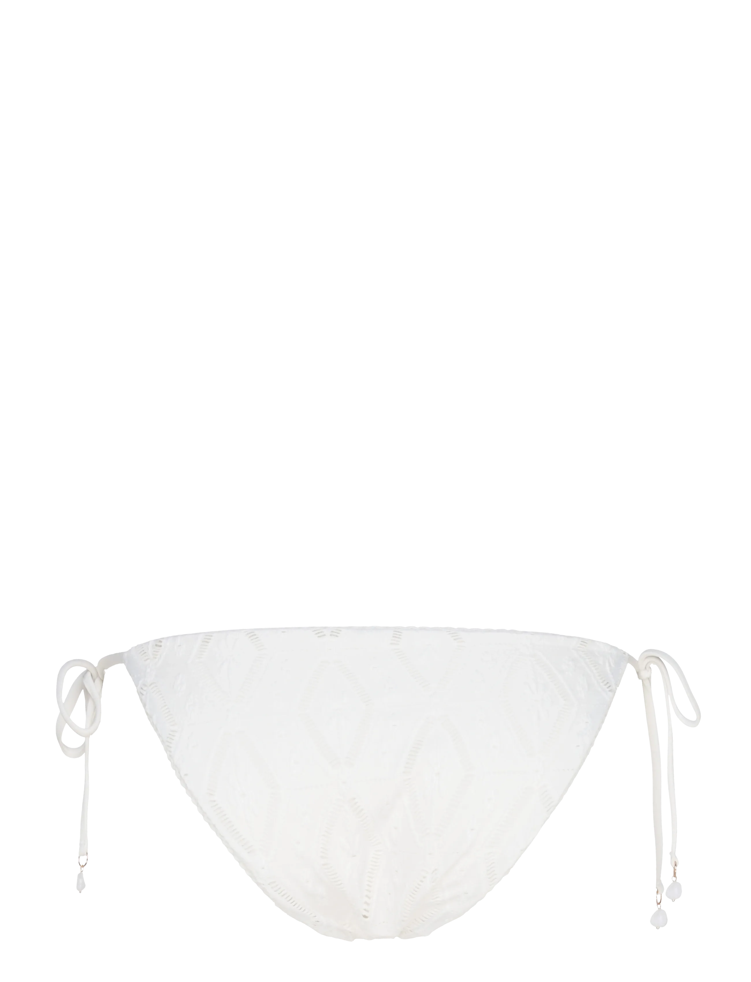 Etam - CROCHET - SWIMWSUIT BIKINI BOTTOM - side tie bikinitrosor - white - 2