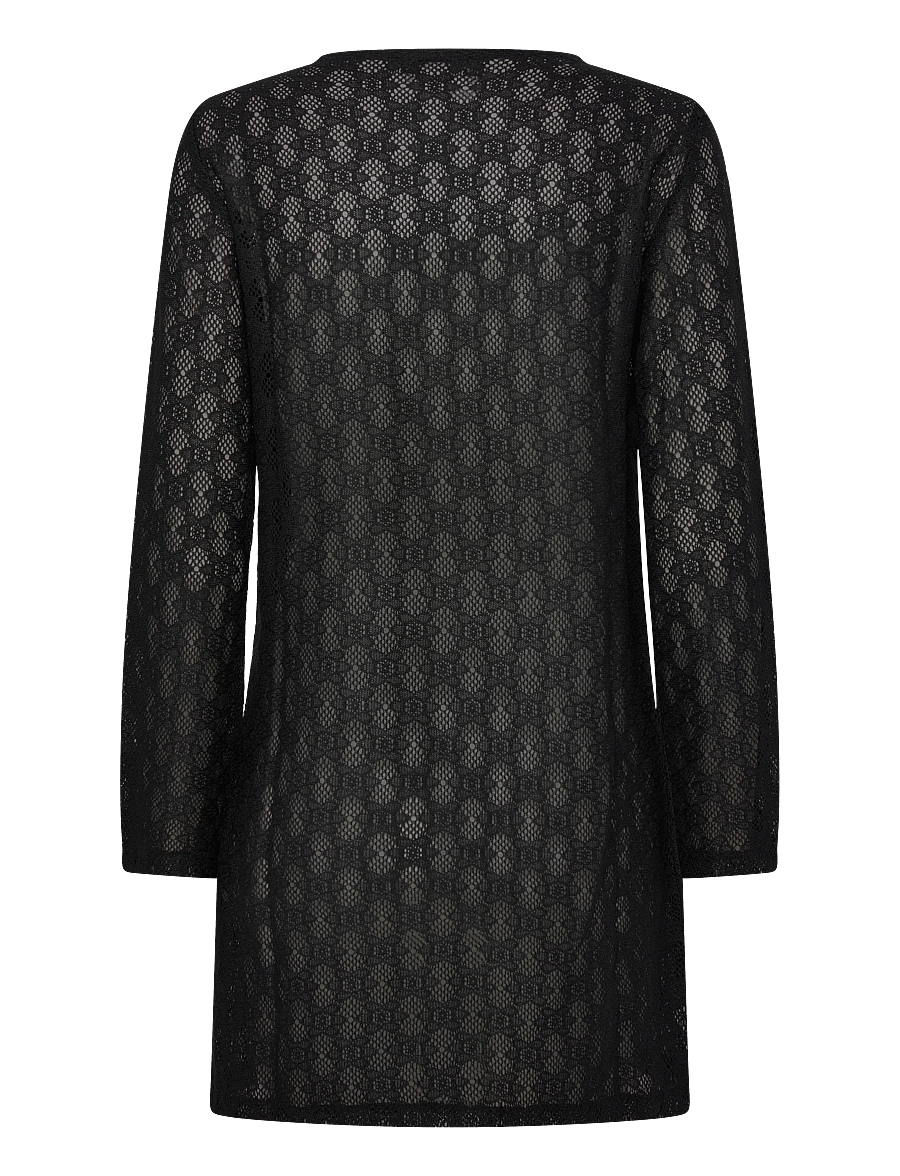 Etam - FLOWER BEACHWEAR ROBE - strandmode - black - 1