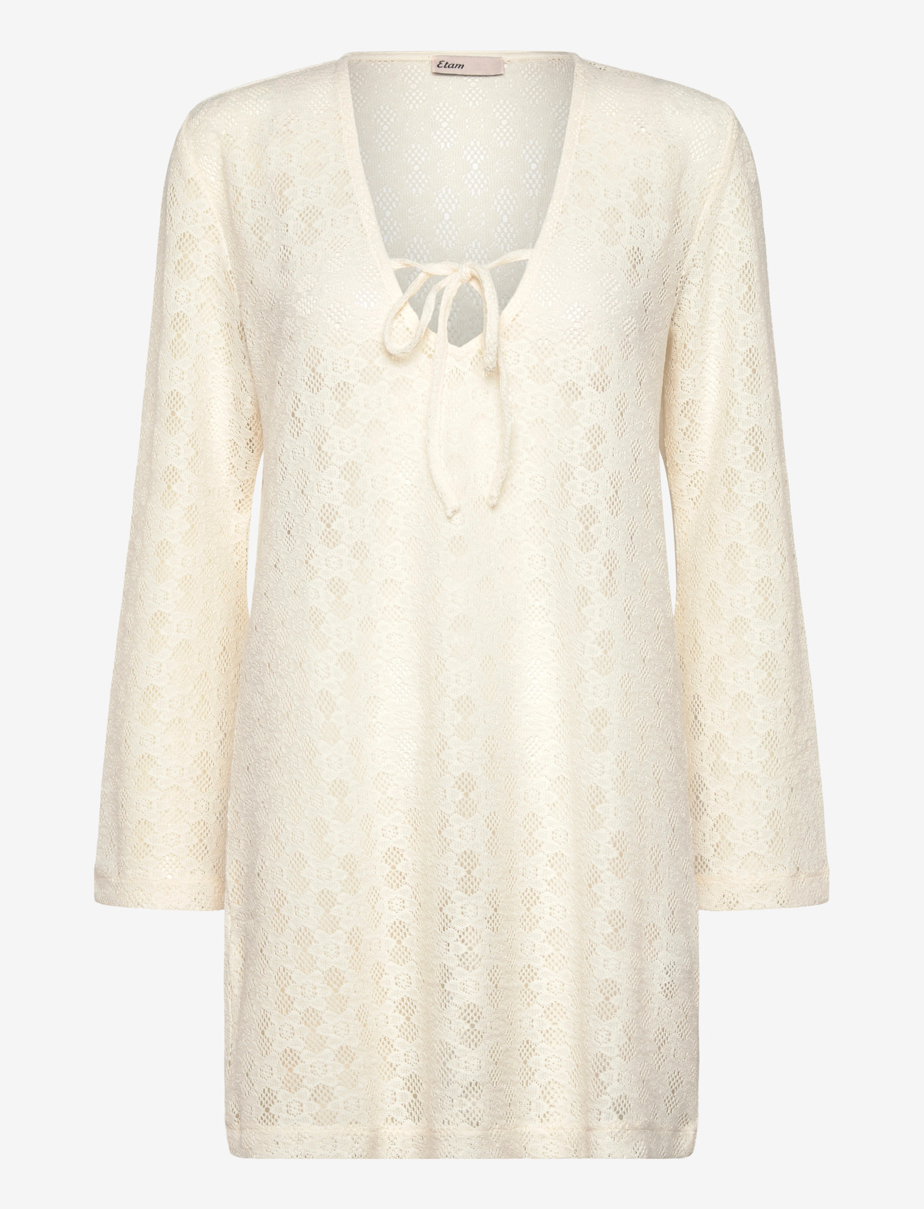 Etam - FLOWER BEACHWEAR ROBE - strandtøj - white - 0