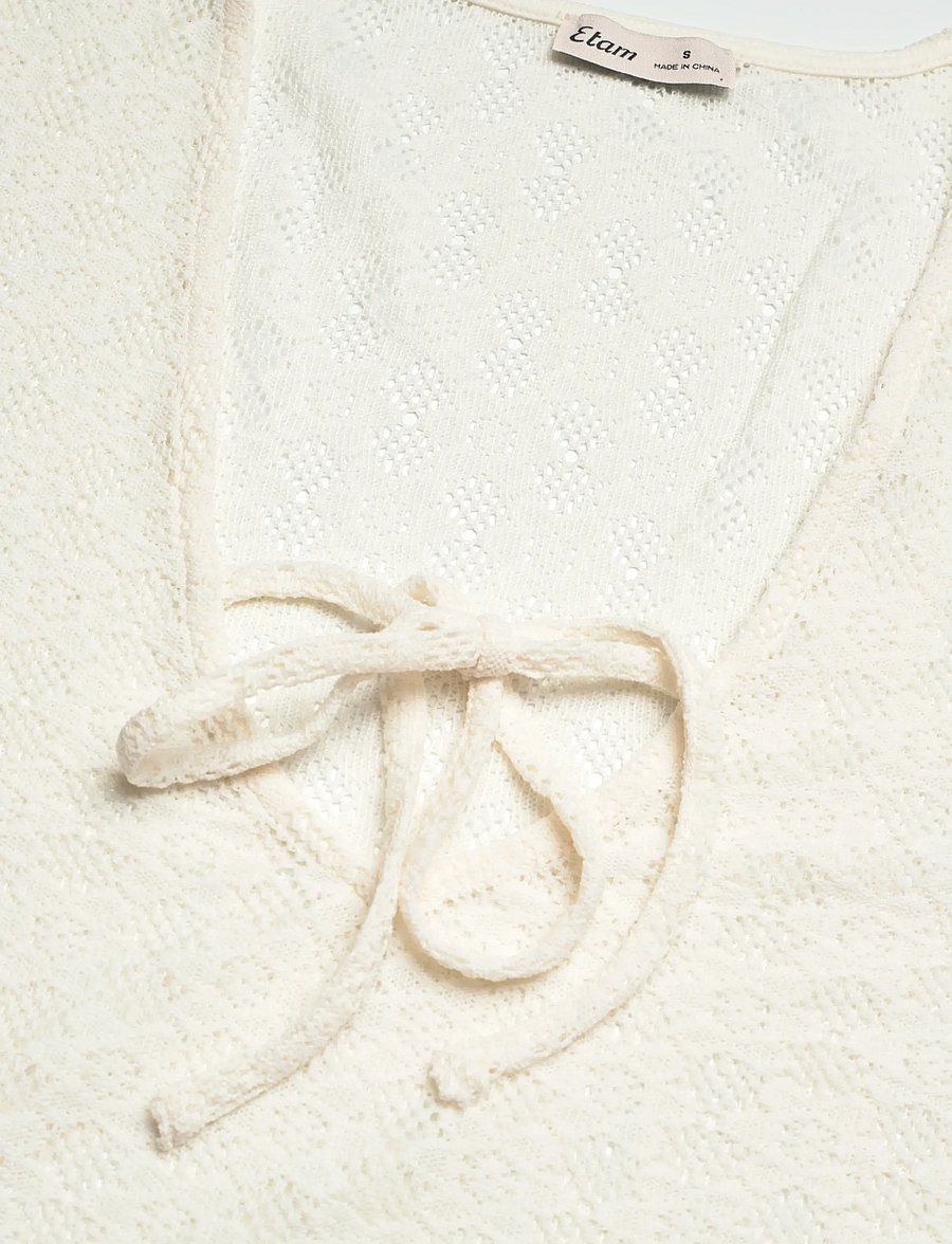 Etam - FLOWER BEACHWEAR ROBE - strandmode - white - 2