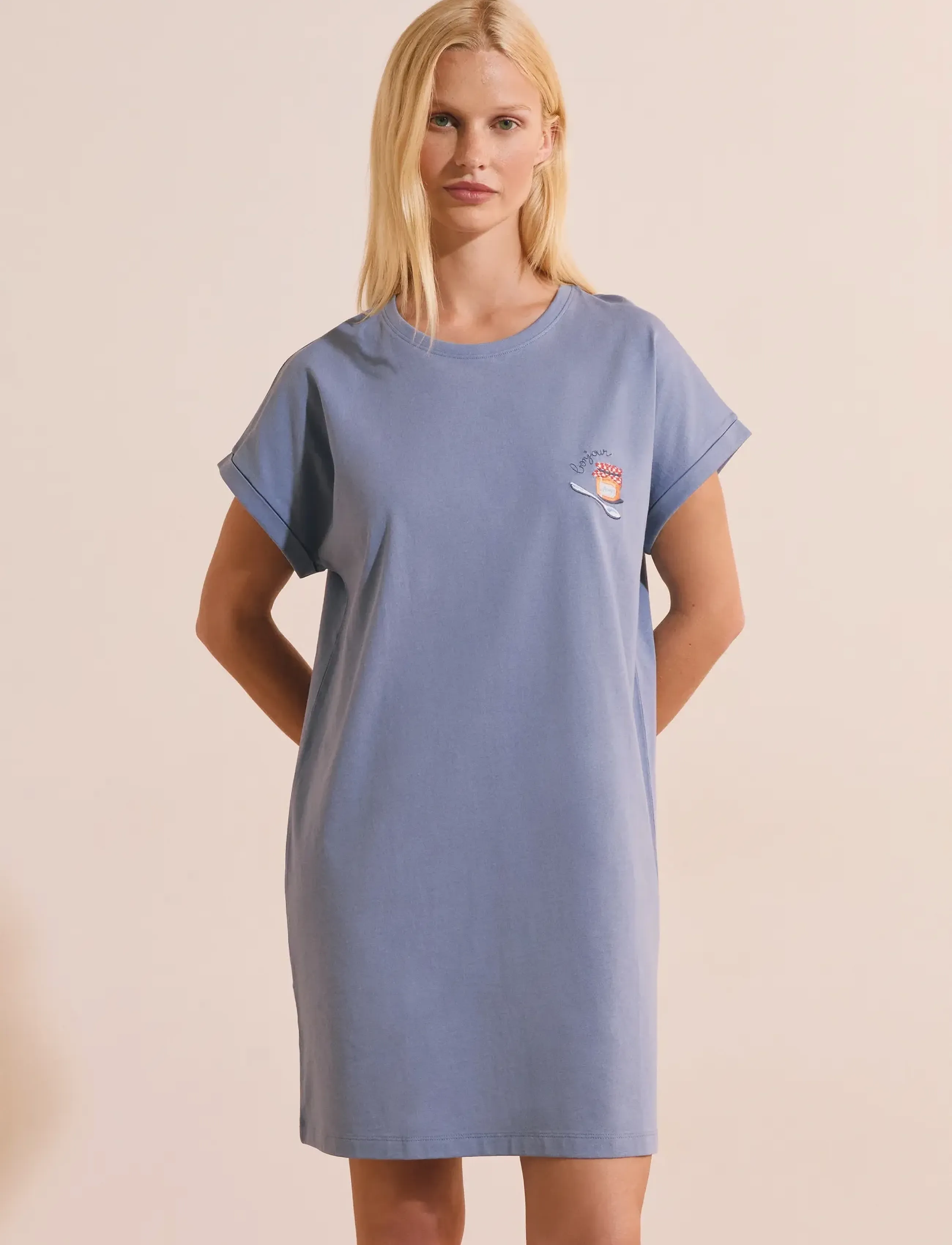 Etam - BRIOCHE - BIG T PYJAMA - nachthemden - blue - 2