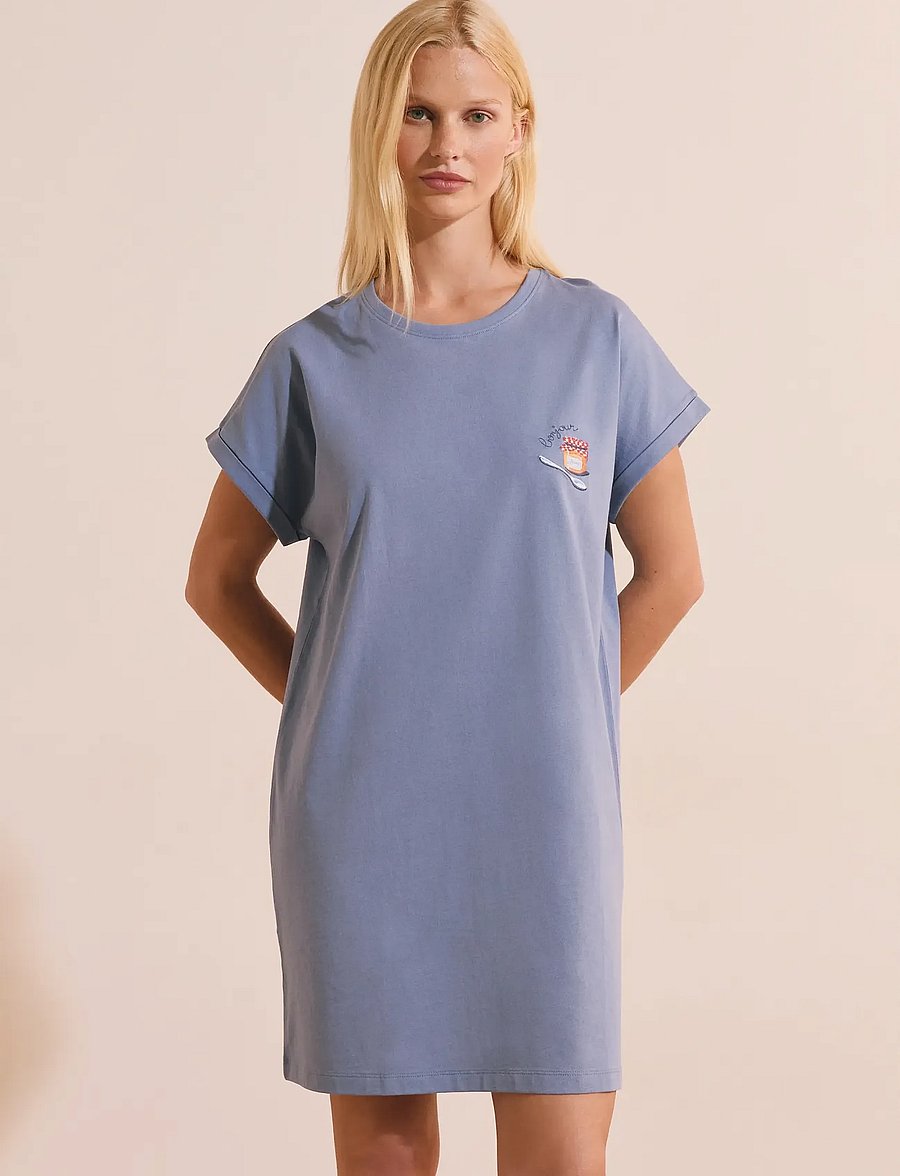 Etam - BRIOCHE - BIG T PYJAMA - nachthemden - blue - 2