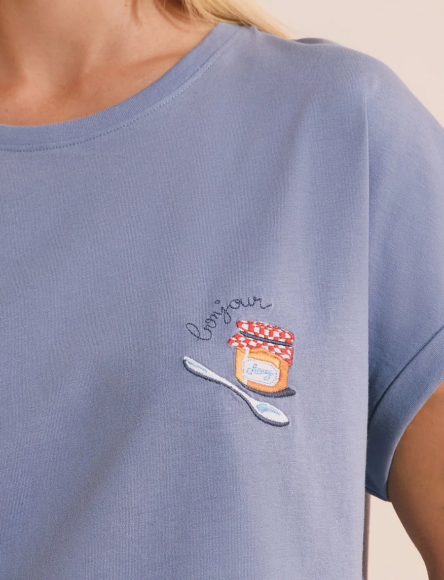 Etam - BRIOCHE - BIG T PYJAMA - nachthemden - blue - 4