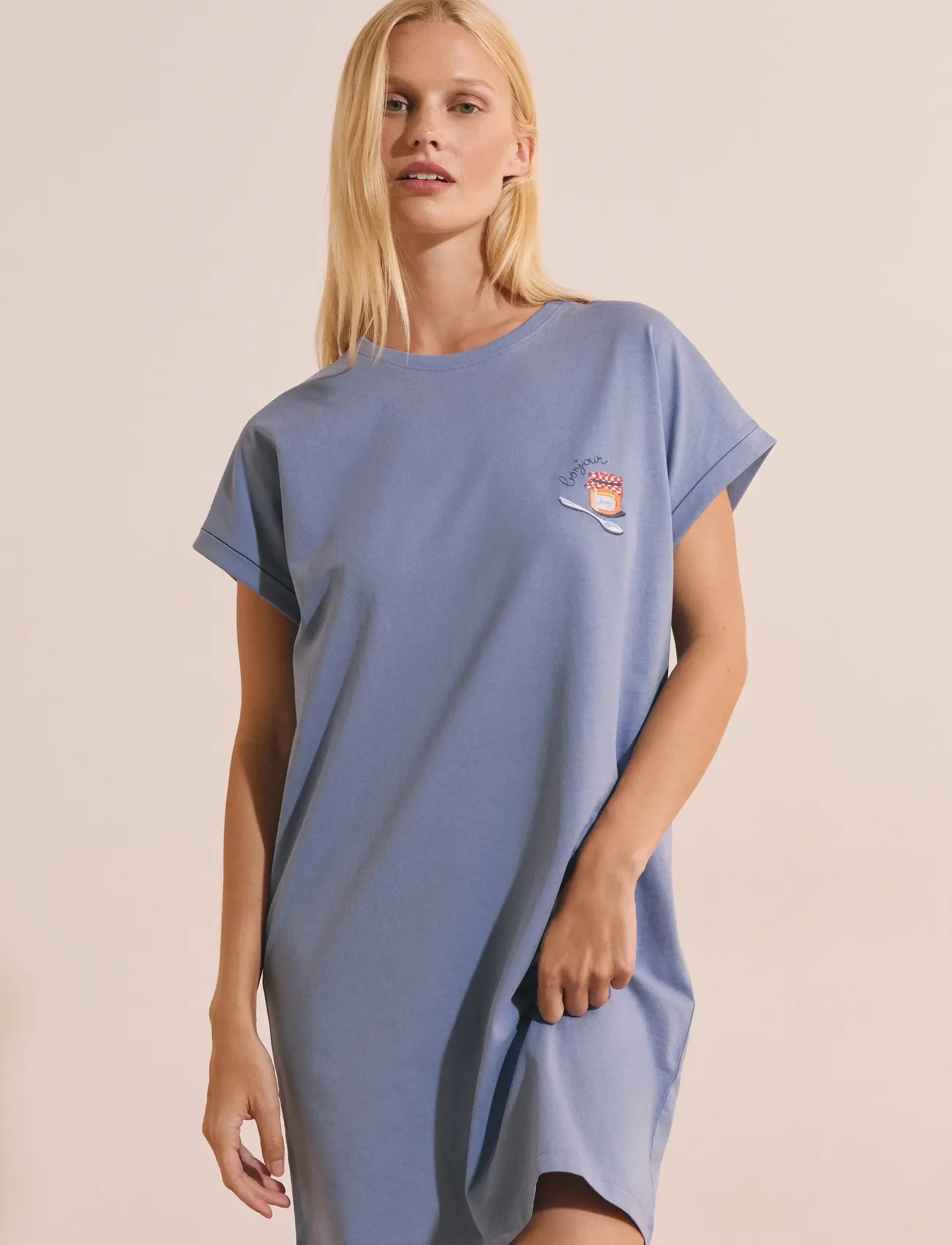 Etam - BRIOCHE - BIG T PYJAMA - nachthemden - blue - 5