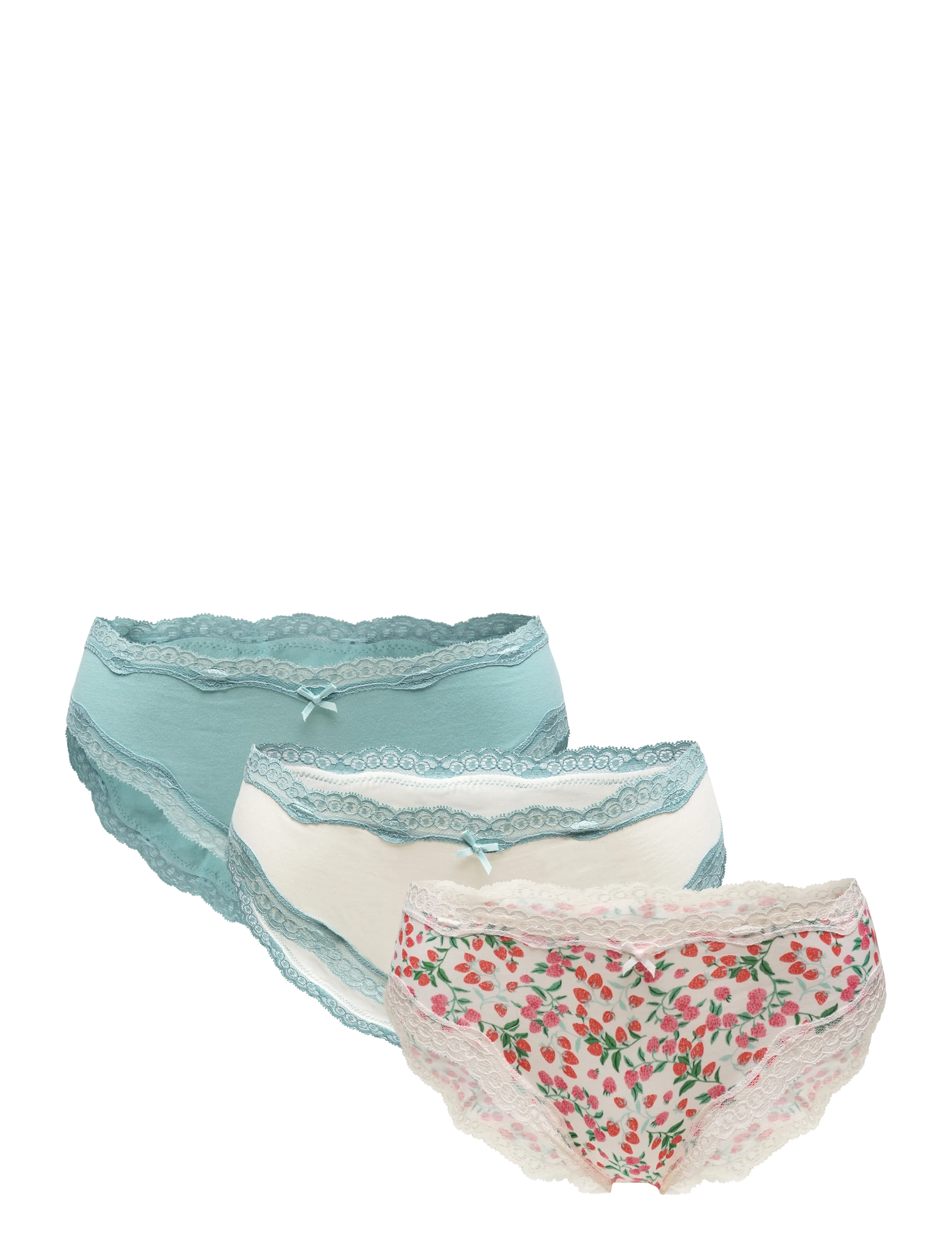 Etam JIMMA - 3 BRIEFS - Lingerie - BLUE / multi