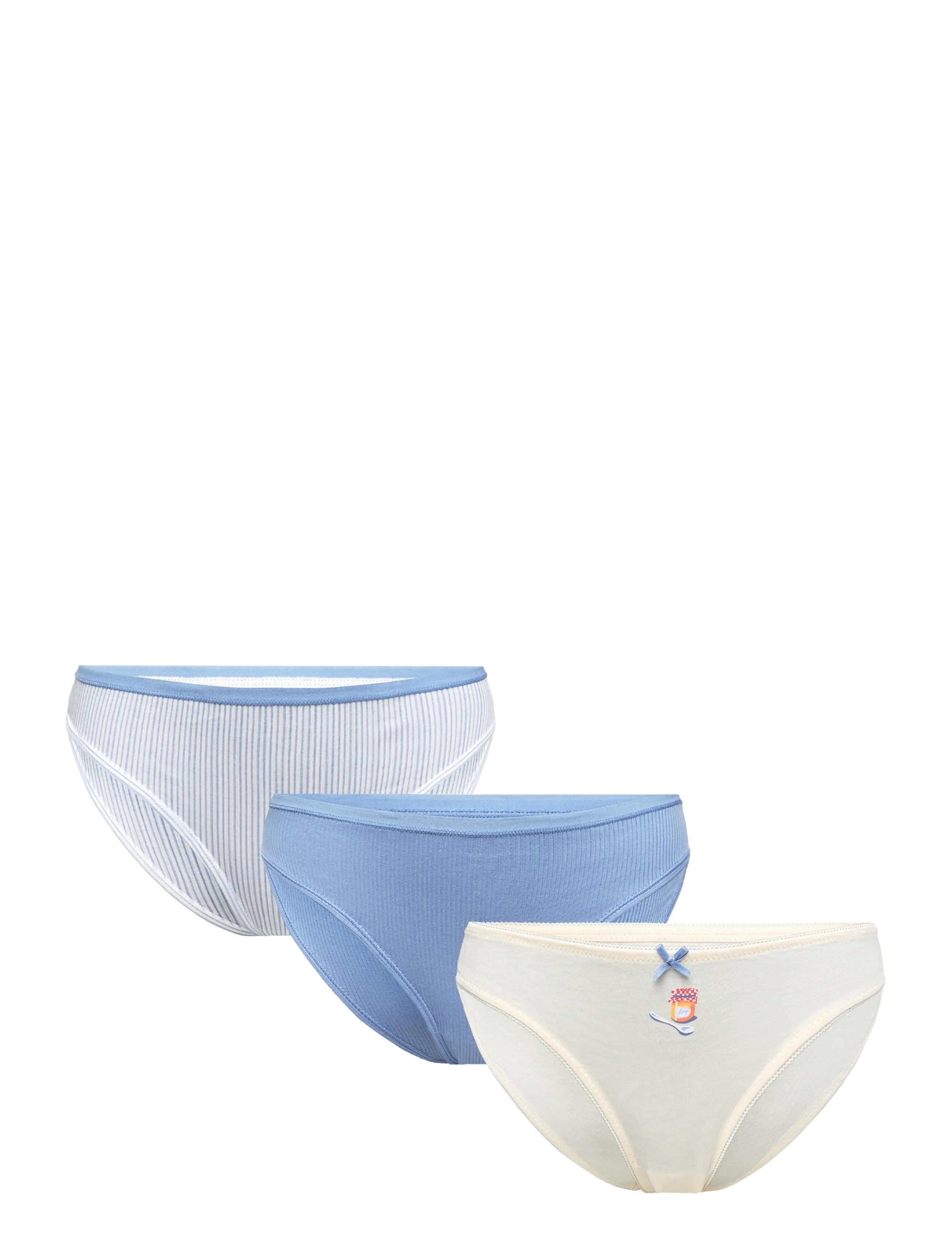 Etam JOHNNIE - 3 BRIEFS - Biksītes - BLUE / multi