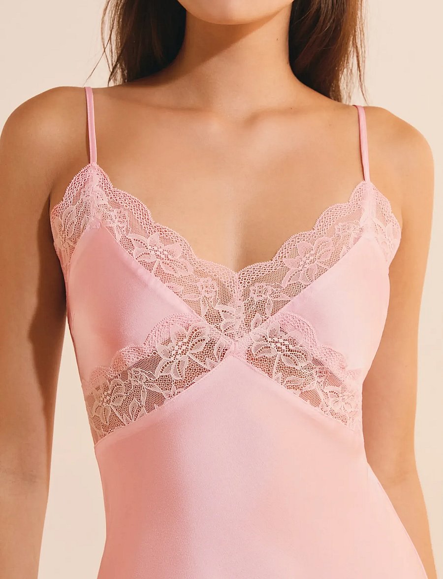 Etam - DESIRE - LONG NIGHTGOWN - nachthemden - pink - 4