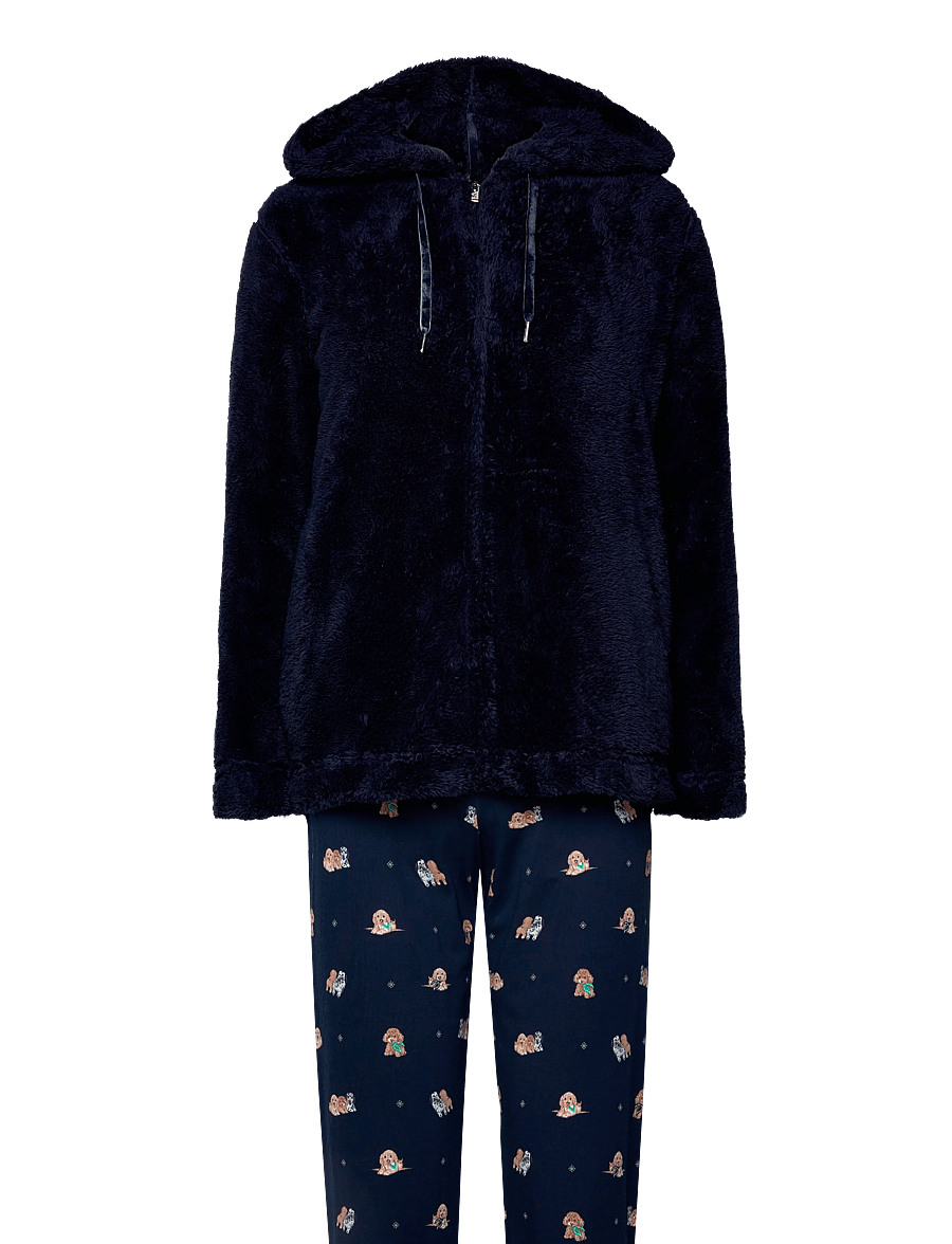 Etam - RUBY - 3-PIECES PYJAMA - long-sleeved tops - blue - 5