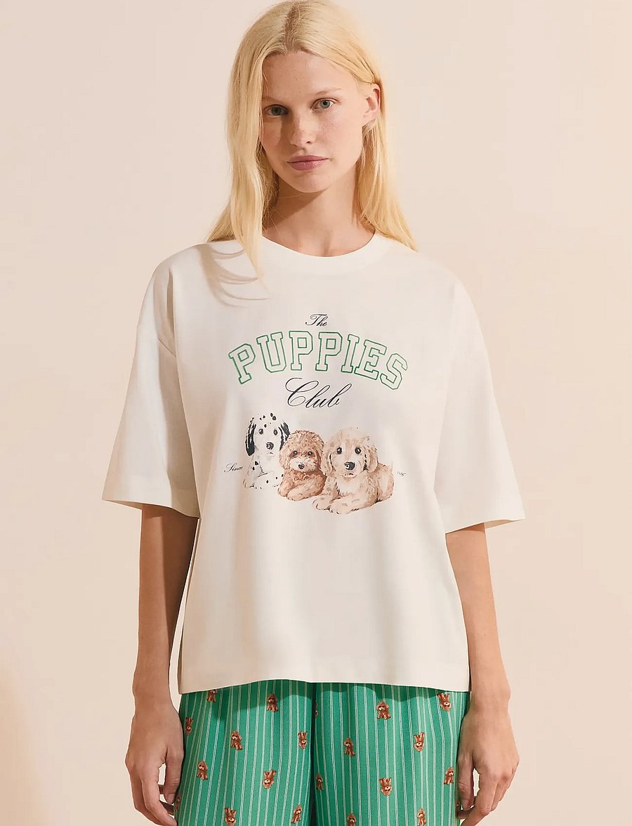 Etam - RILEY - PYJAMA T SHIRT - t-shirts - cream - 3