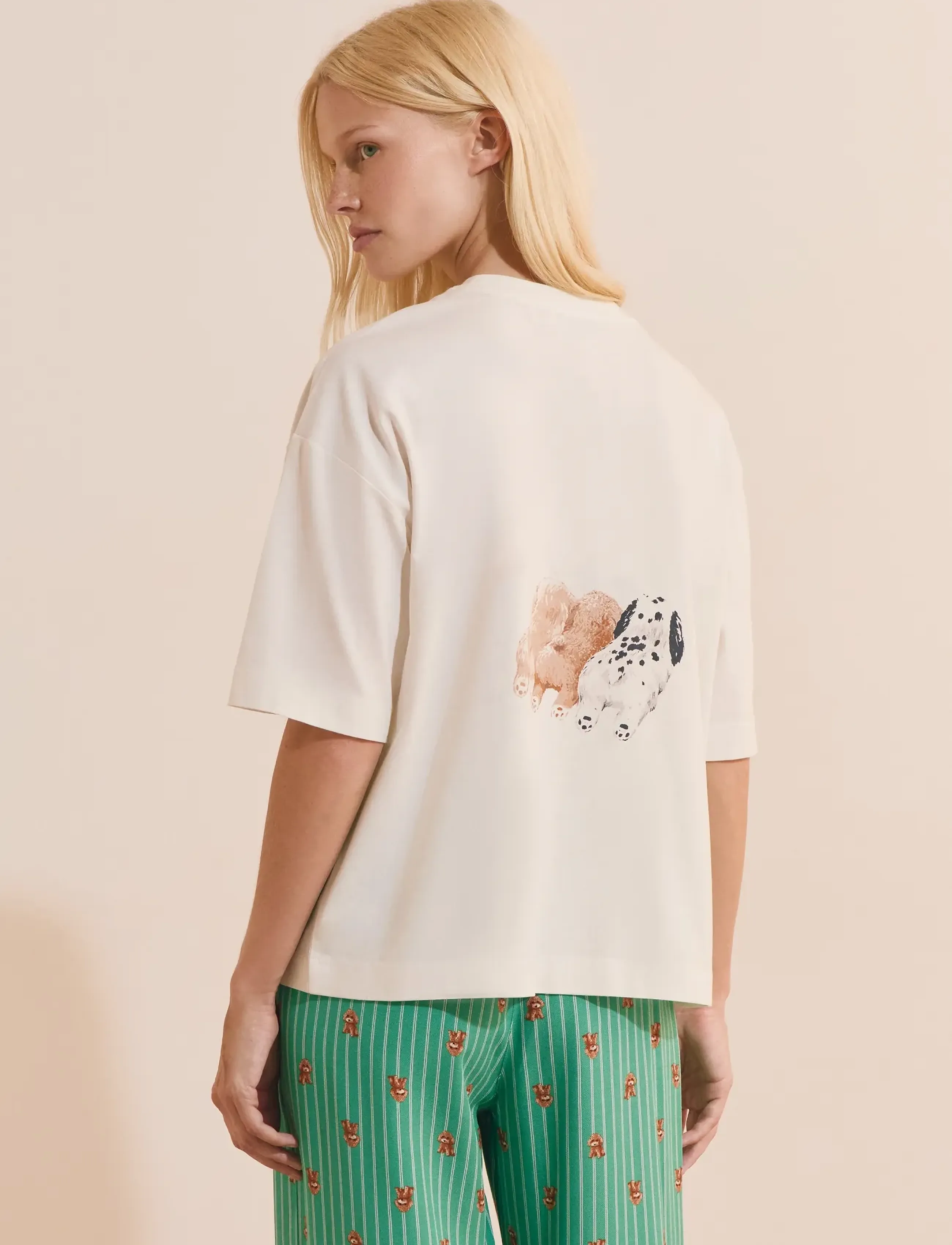 Etam - RILEY - PYJAMA T SHIRT - t-shirts - cream - 4