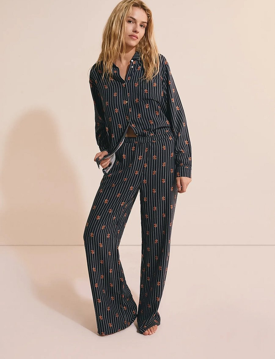 Etam - ROBY - PYJAMA BOTTOM - hose mit geradem bein - ink - 0