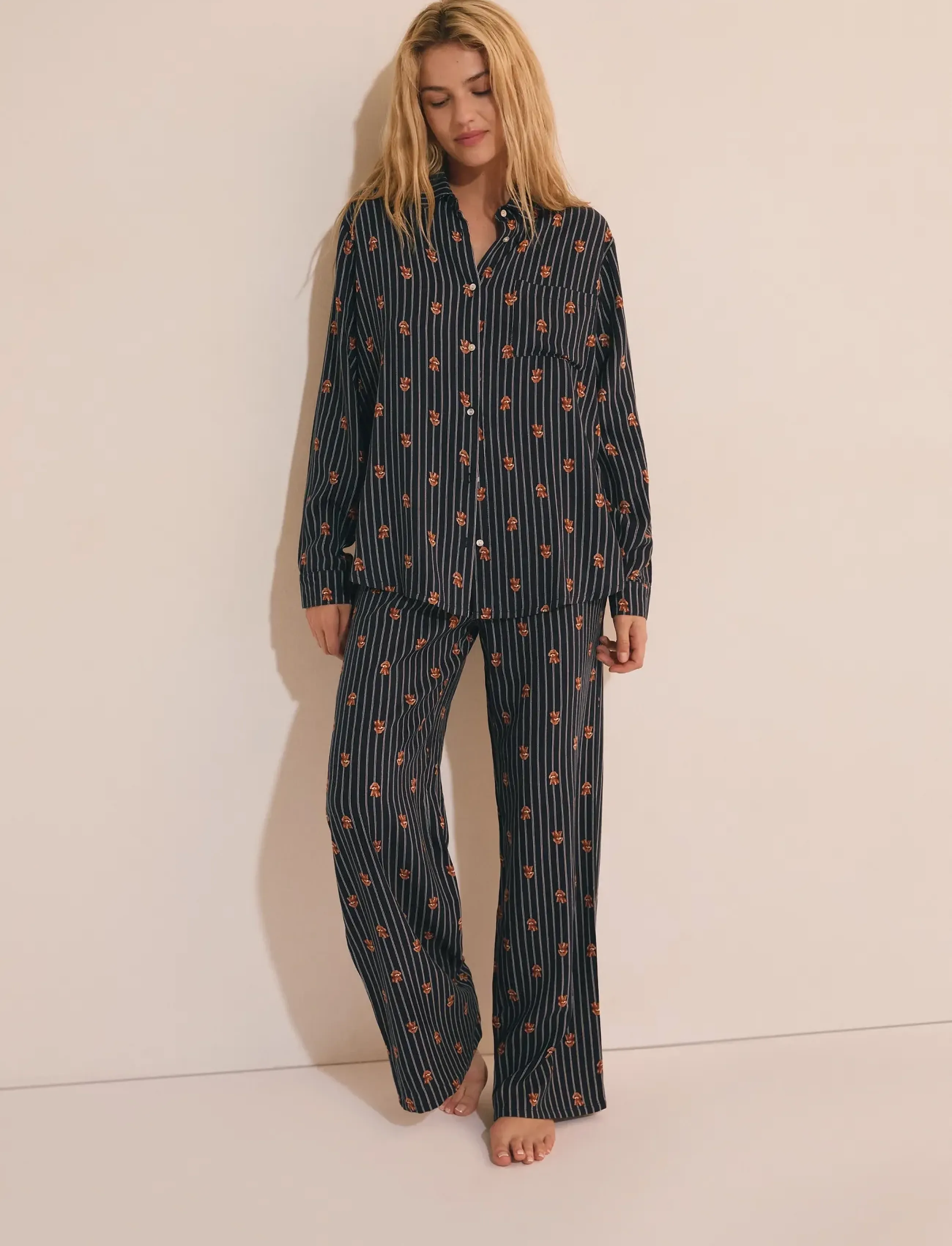Etam - ROBY - PYJAMA BOTTOM - hose mit geradem bein - ink - 3